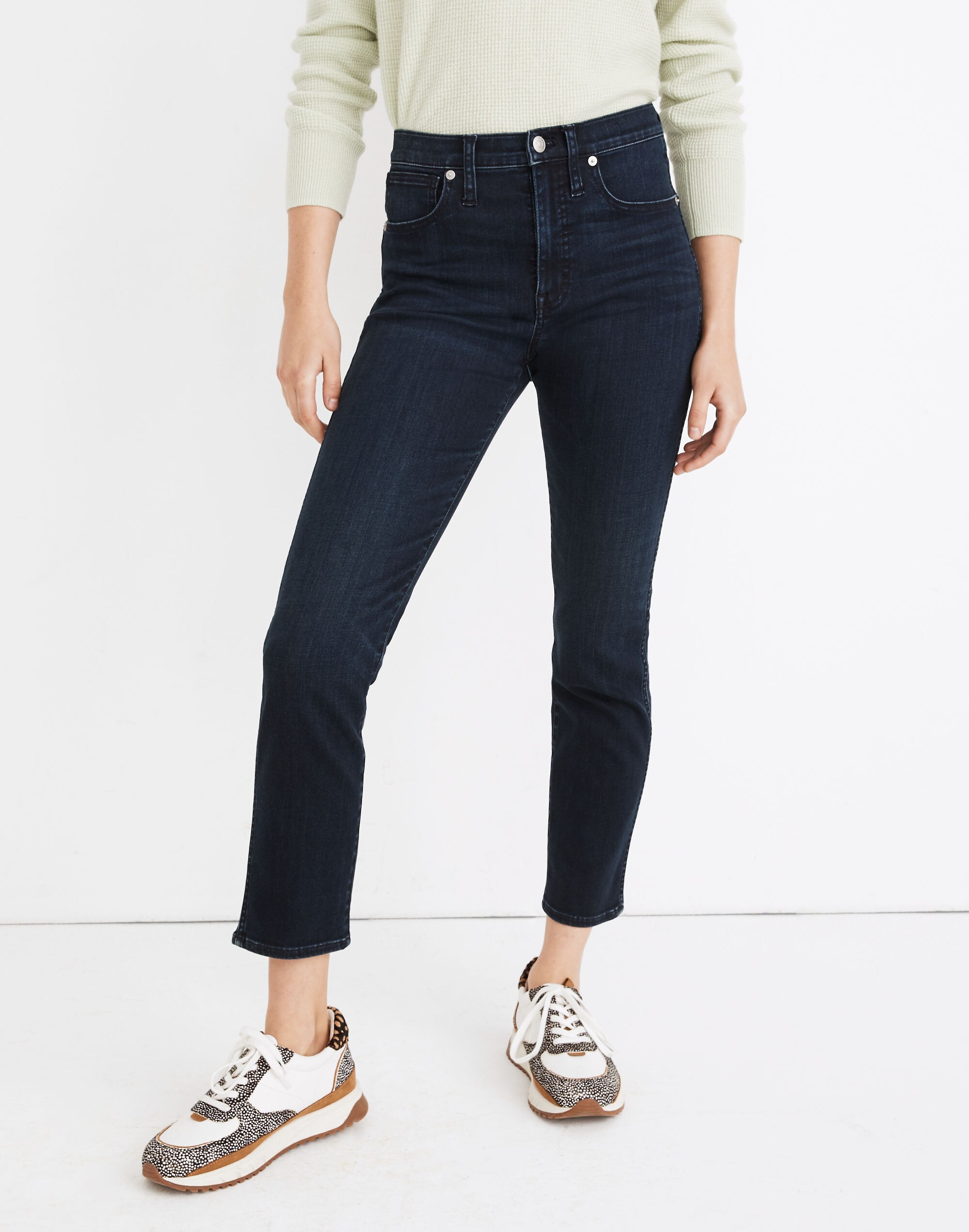 Tall Stovepipe Jeans in Macintosh Wash: TENCEL&trade; Denim Edition
