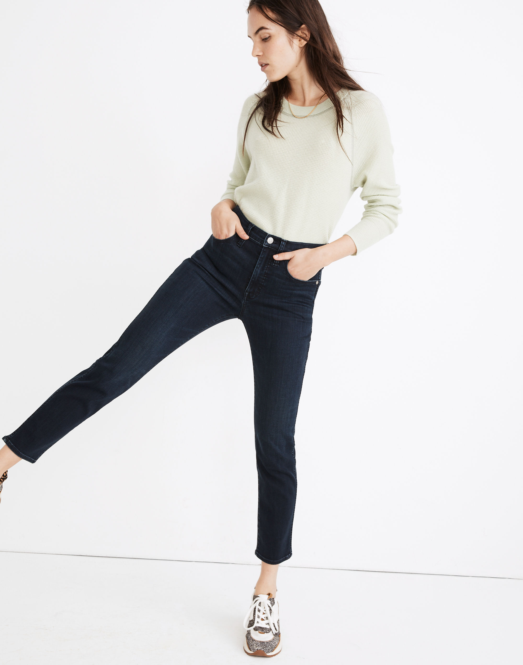 Tall Stovepipe Jeans in Macintosh Wash: TENCEL&trade; Denim Edition