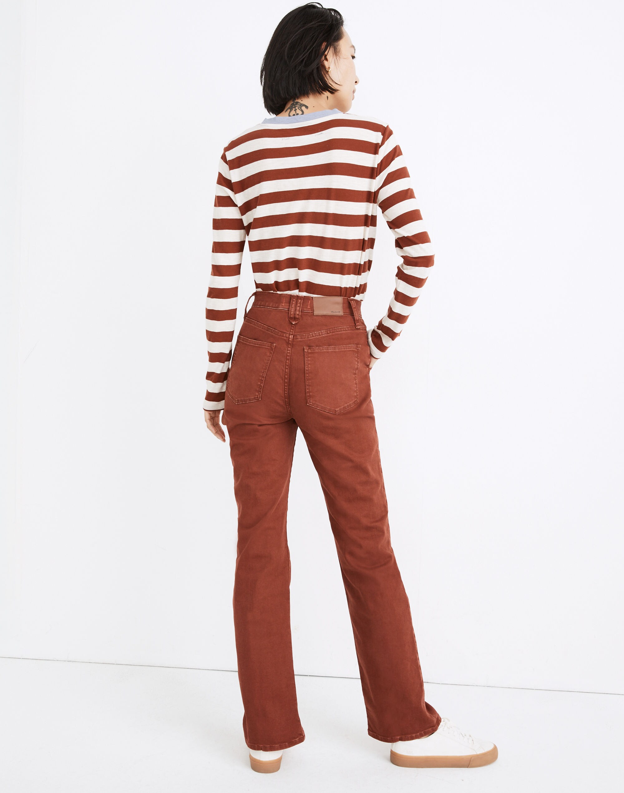 High-Rise Bootcut Jeans: Garment-Dyed Carpenter Edition