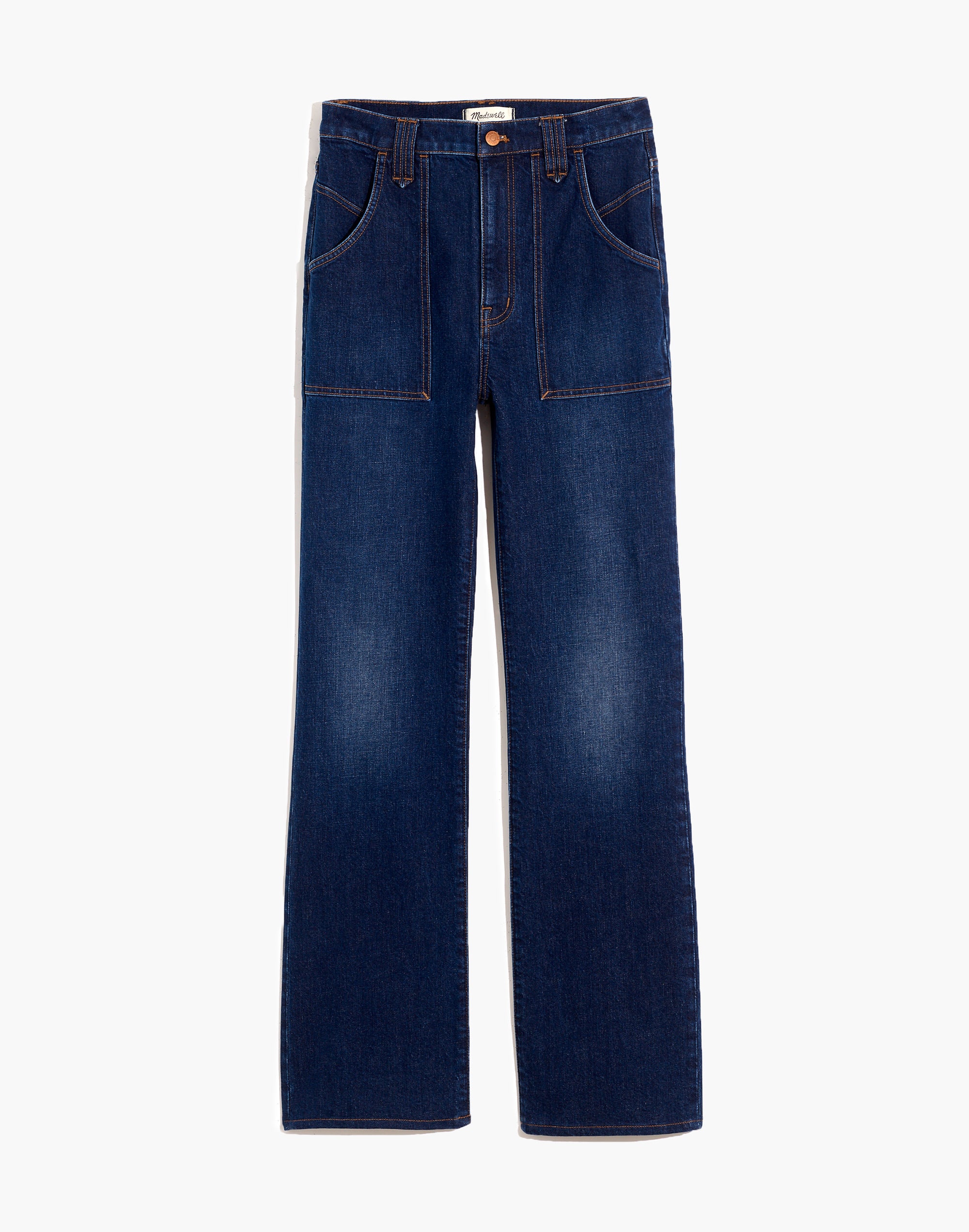 High-Rise Bootcut Jeans in Hezelton Wash: Carpenter Edition