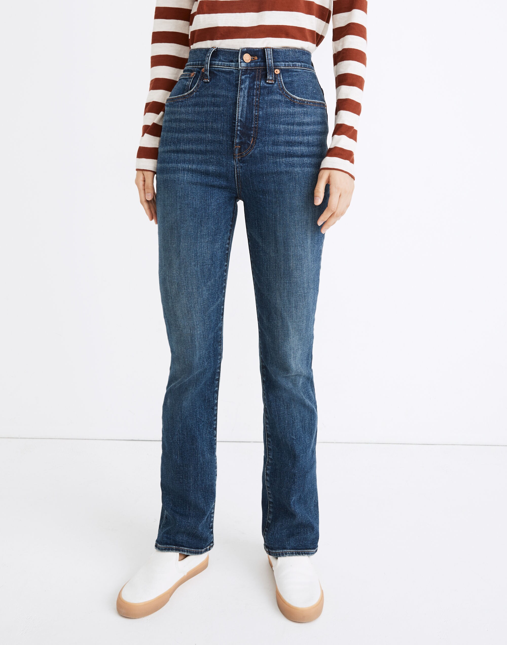 Skinny Flare Jeans in Abney Wash