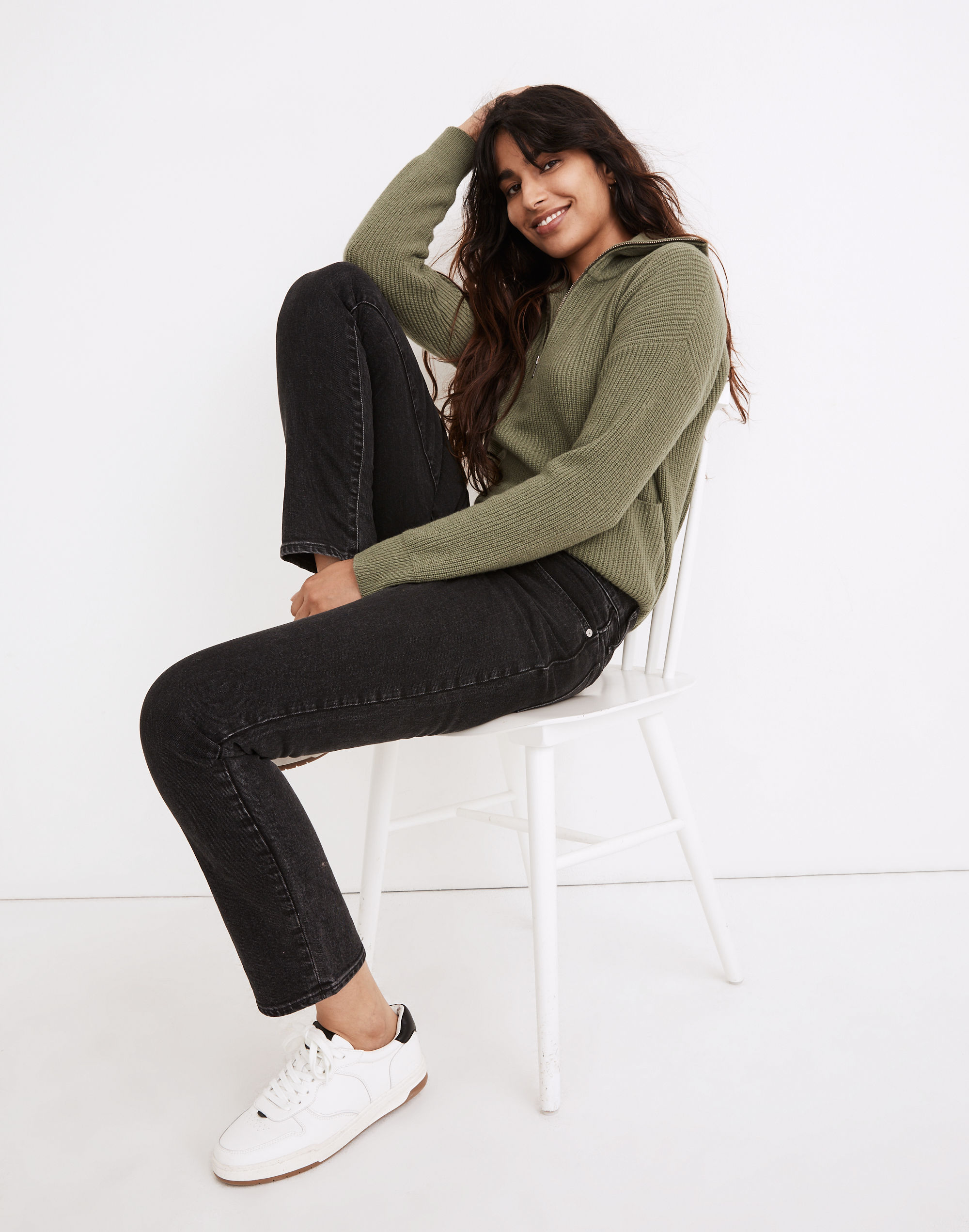 Tomboy Straight Jeans in Lunar Wash