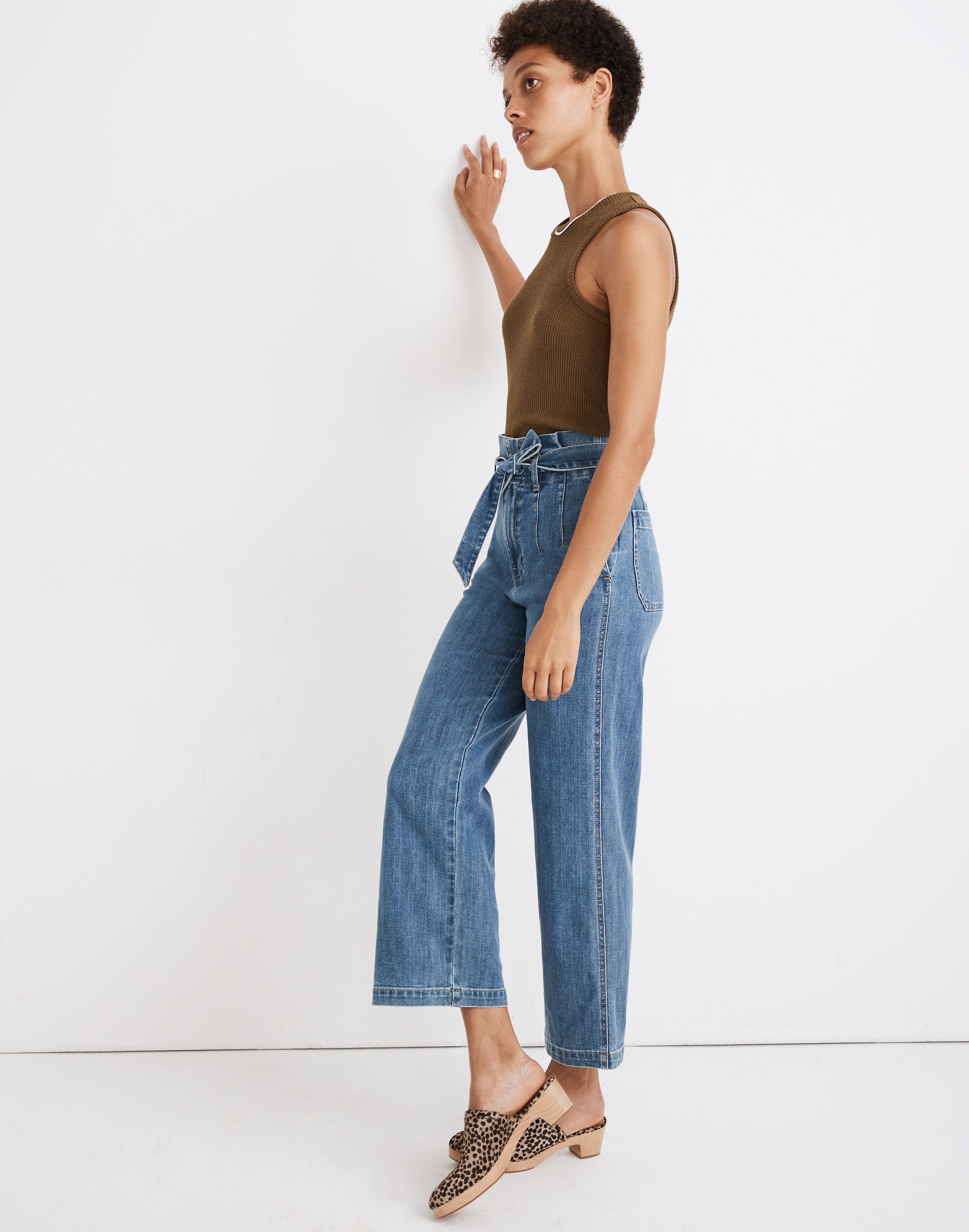 Paperbag Classic Straight Jeans in Bygrove Wash
