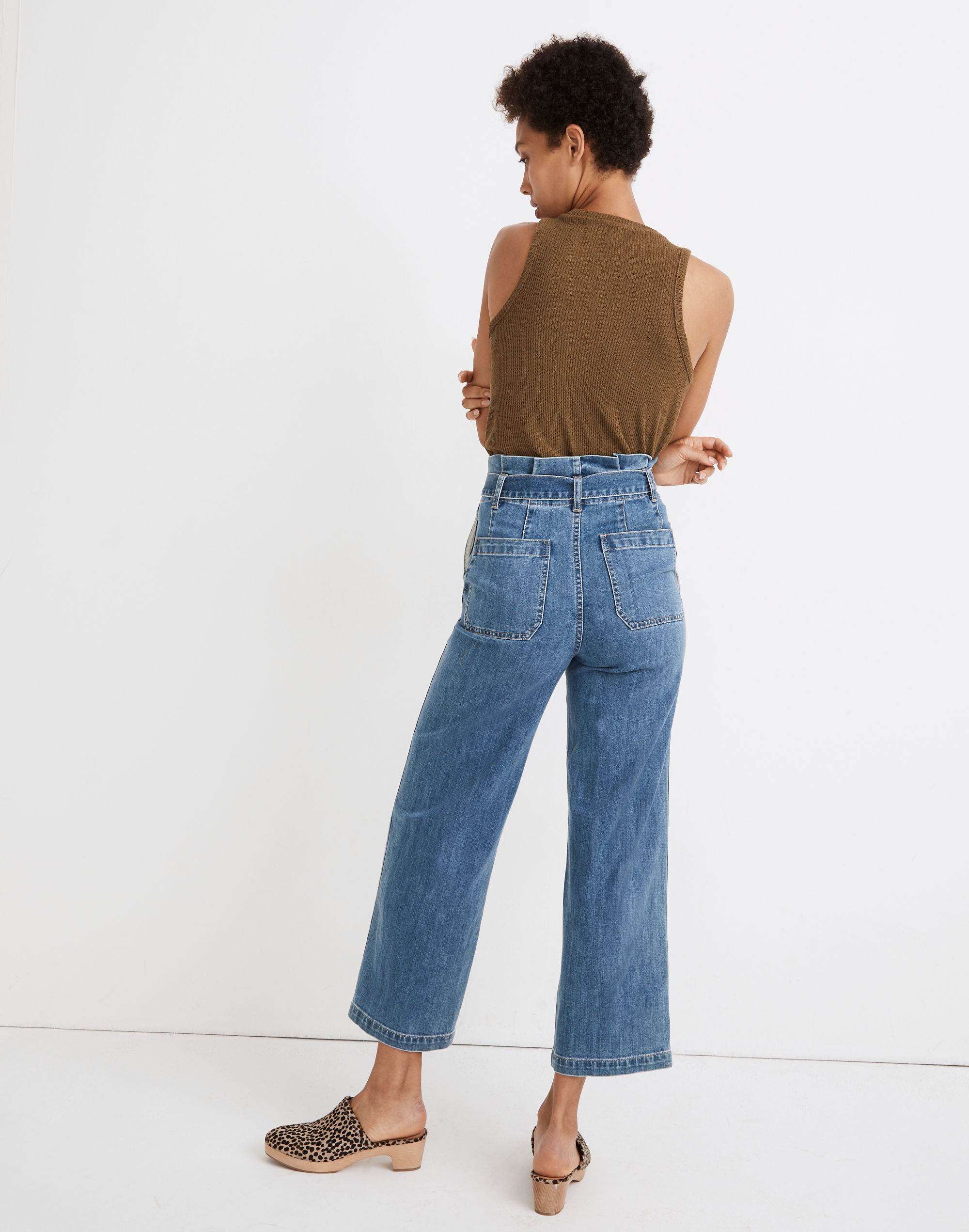 Paperbag Classic Straight Jeans in Bygrove Wash
