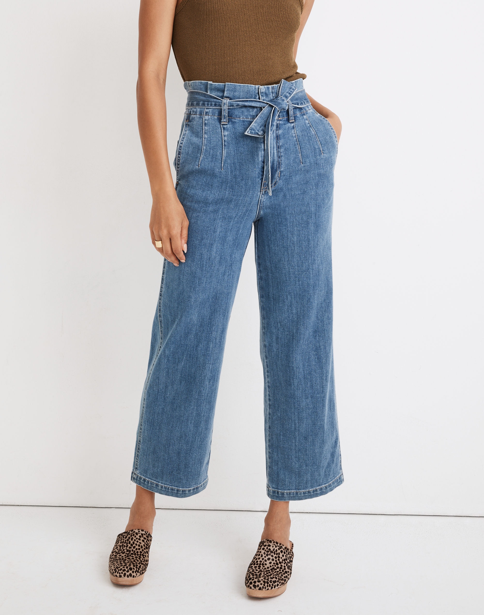 Paperbag Classic Straight Jeans in Bygrove Wash