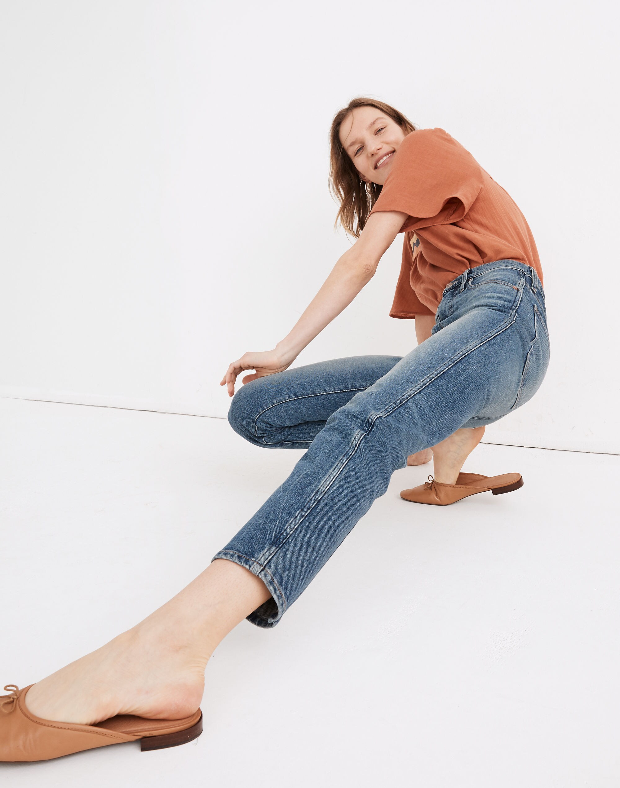 Rivet &amp; Thread High-Rise Stovepipe Jeans in Keyes Wash