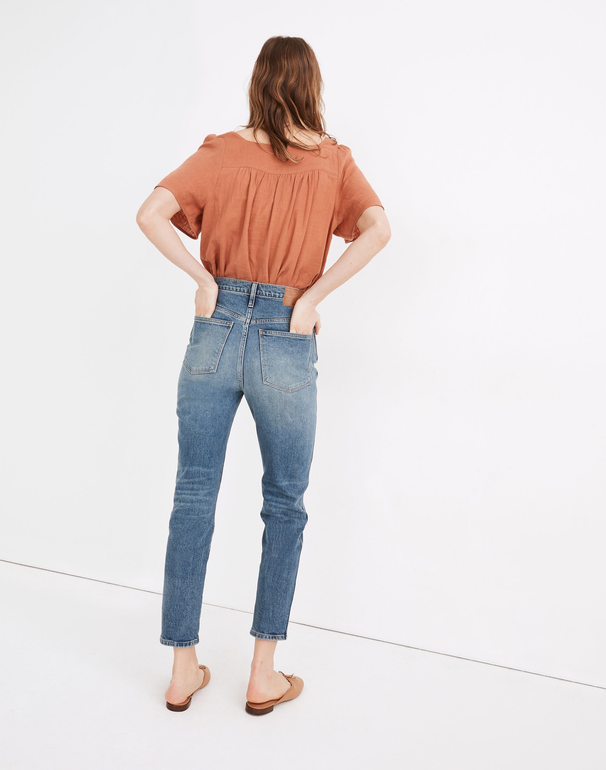 Rivet &amp; Thread High-Rise Stovepipe Jeans in Keyes Wash