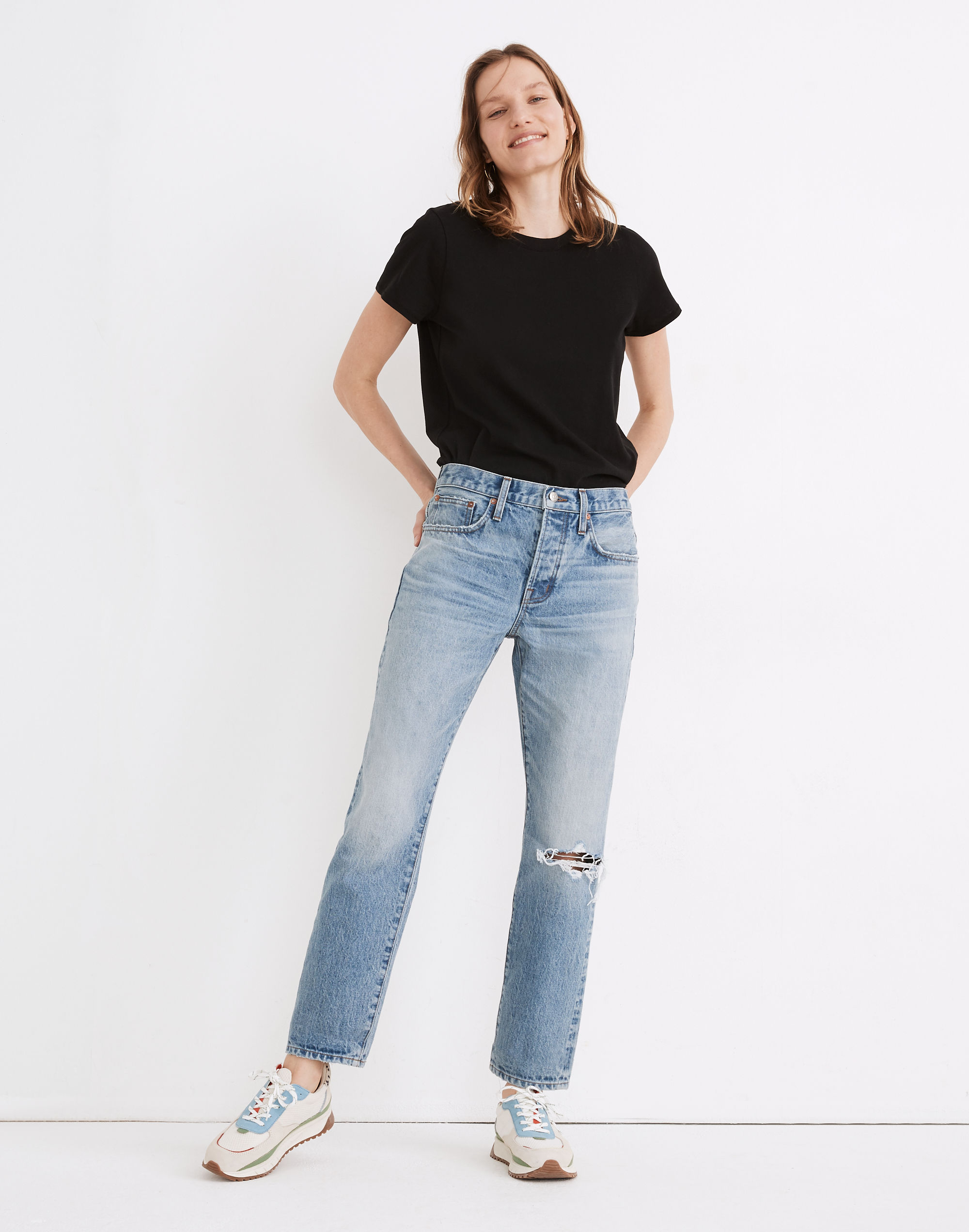 rivet &amp; thread low-rise vintage straight jeans: selvedge edition