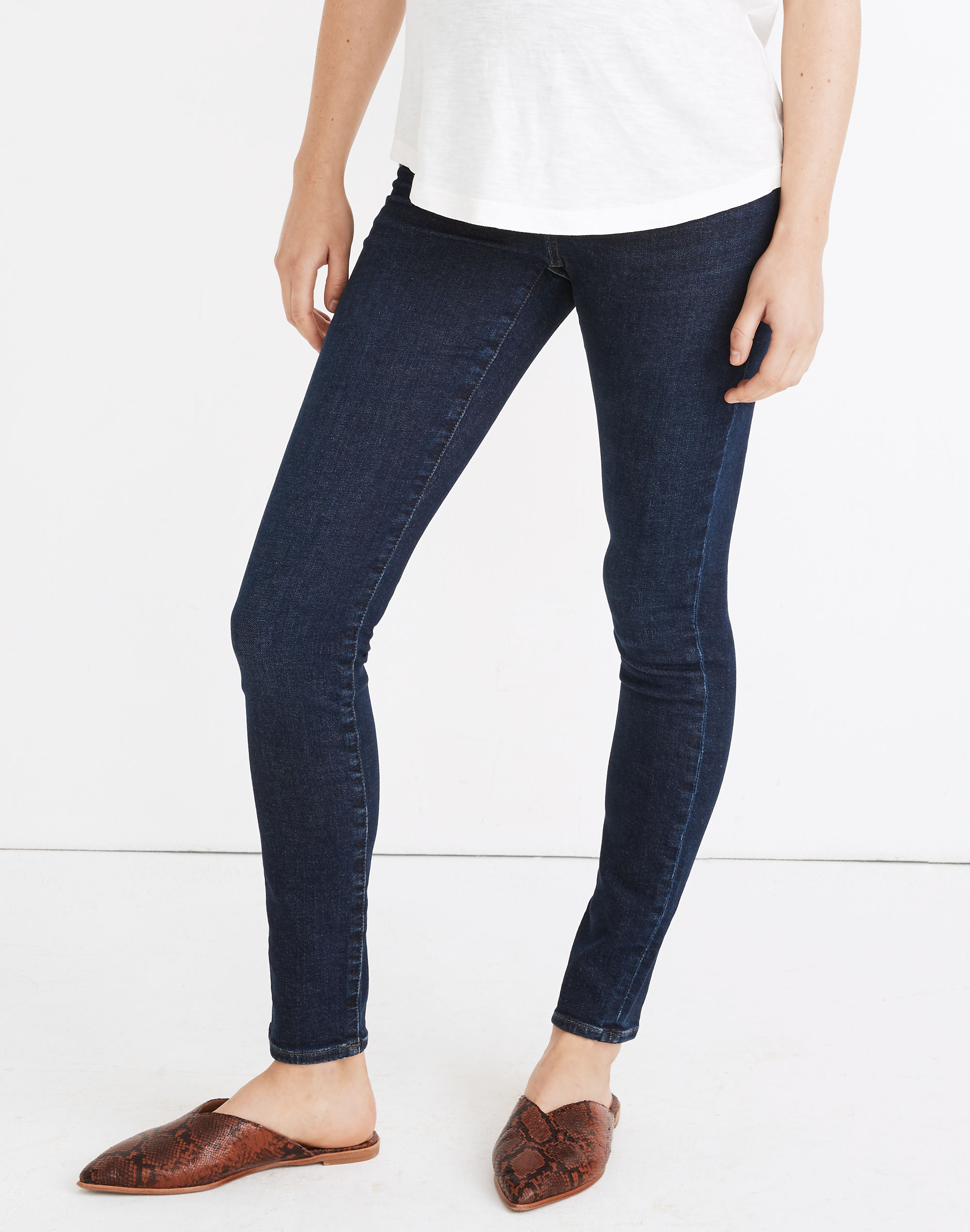 Maternity Over-the-Belly Skinny Jeans in Orland Wash: TENCEL&trade; Denim Edition