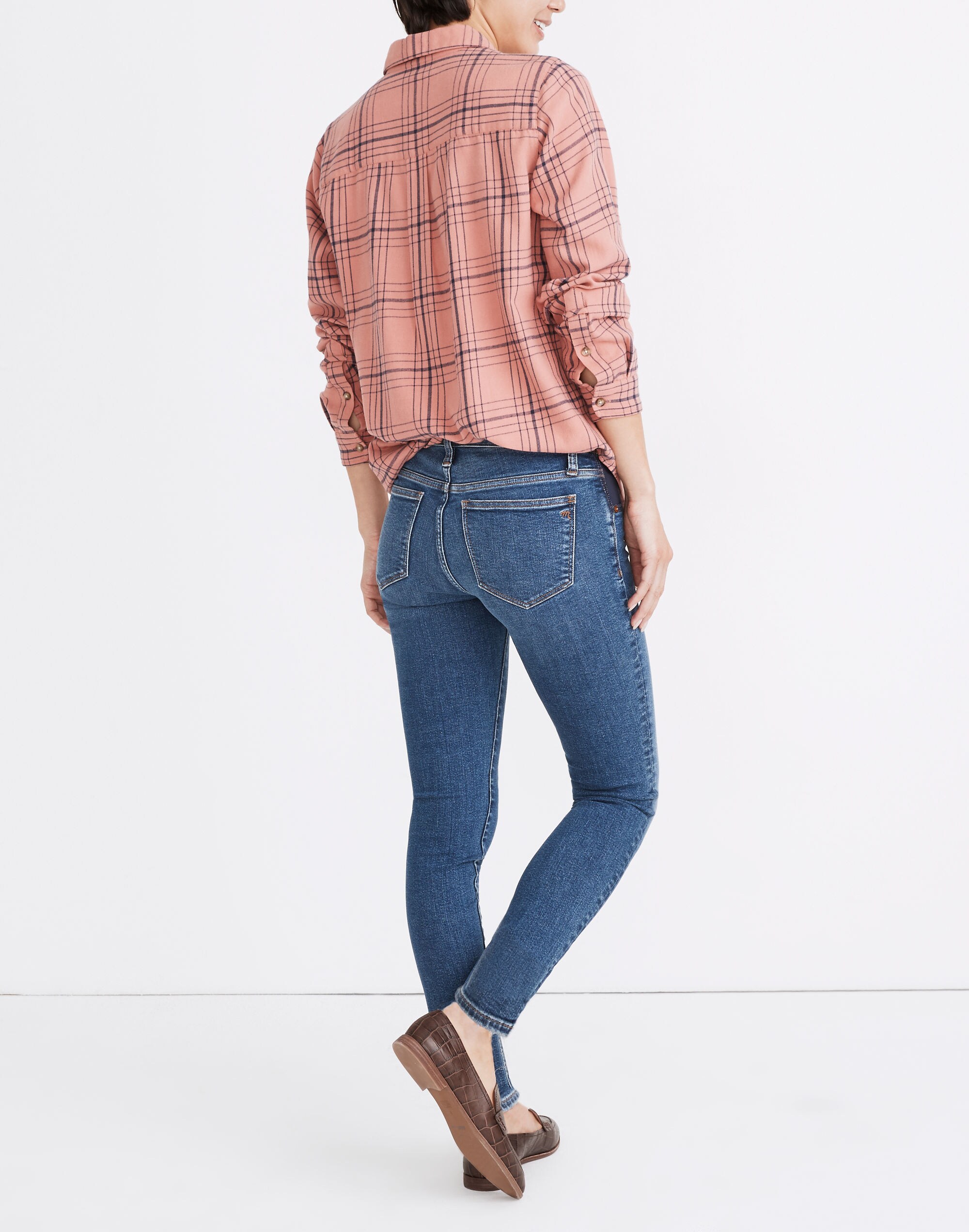Maternity Side-Panel Skinny Jeans in Wendover Wash: Adjustable TENCEL&trade; Denim Edition