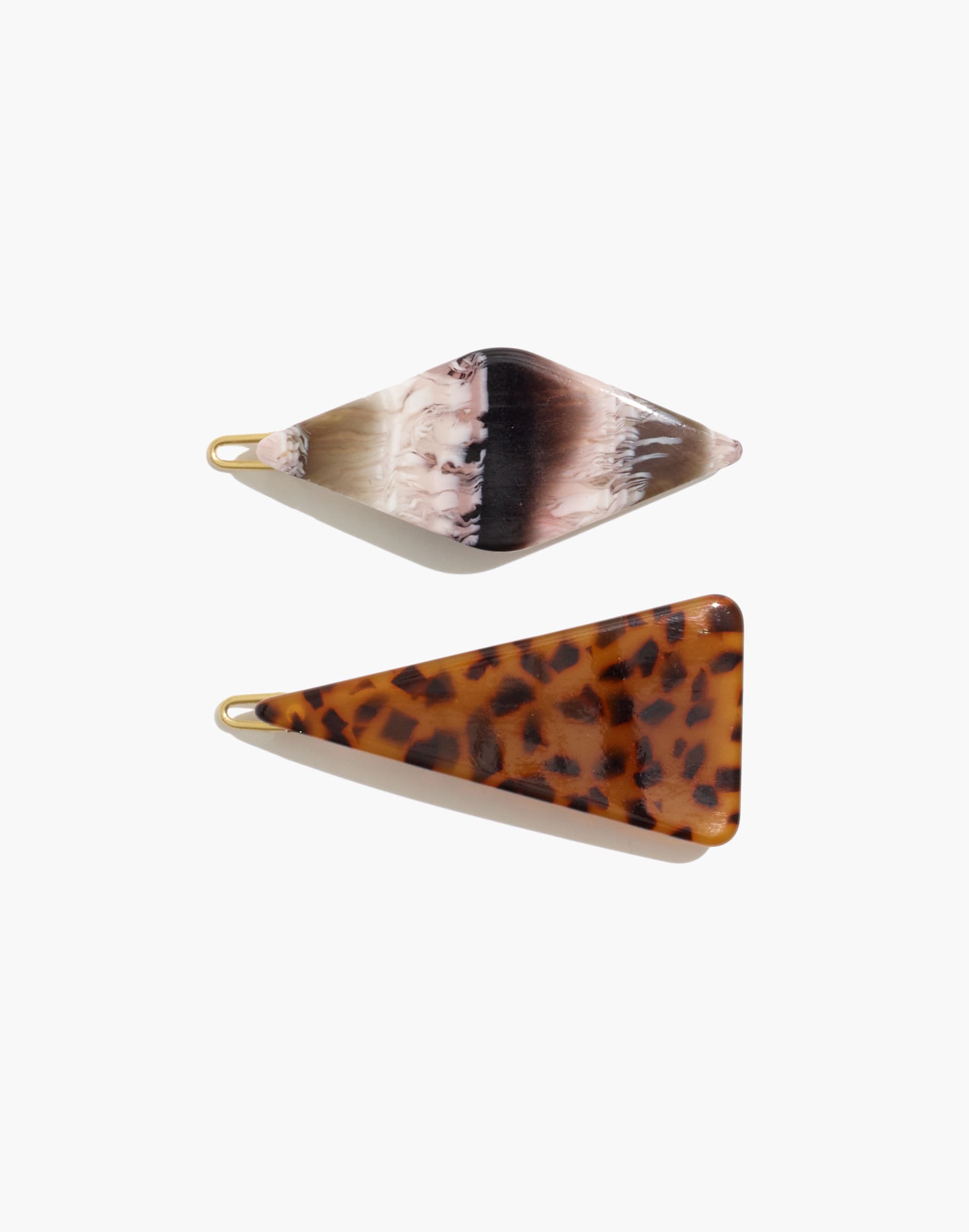 two-pack acetate hair clips