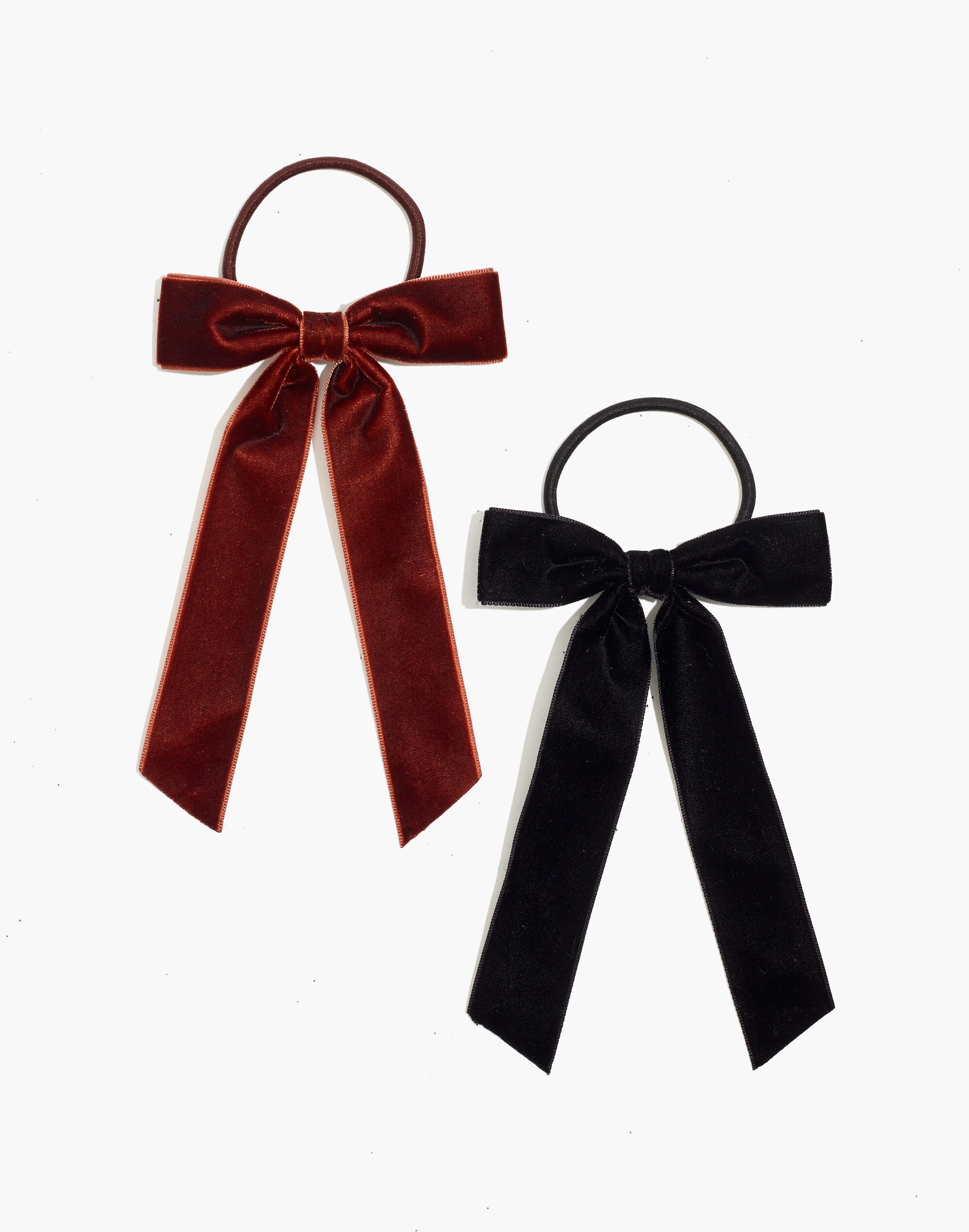 Two-Pack Velvet Bow Hair Elastic