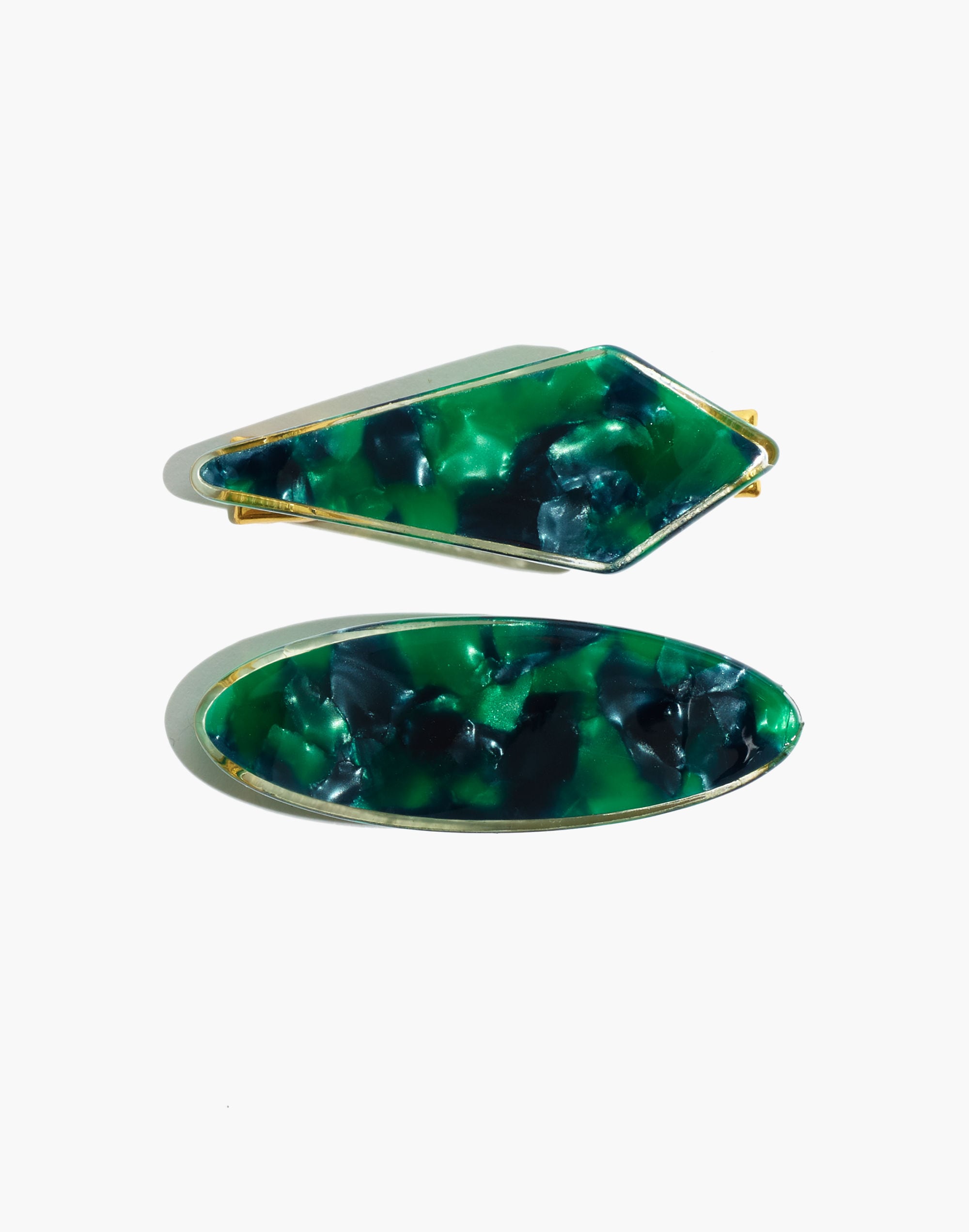 two-pack acetate hair clips
