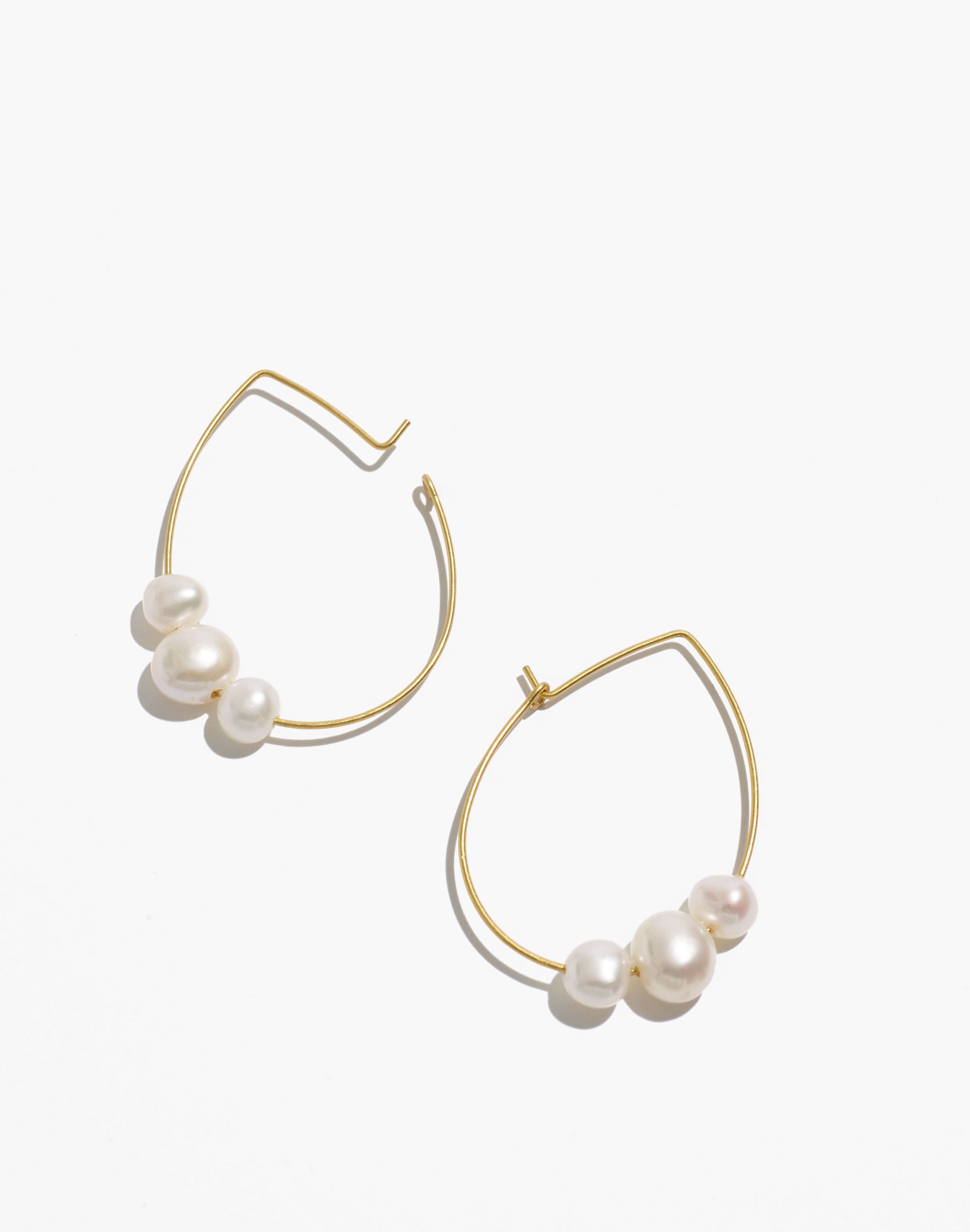 Freshwater Pearl Hoop Earrings