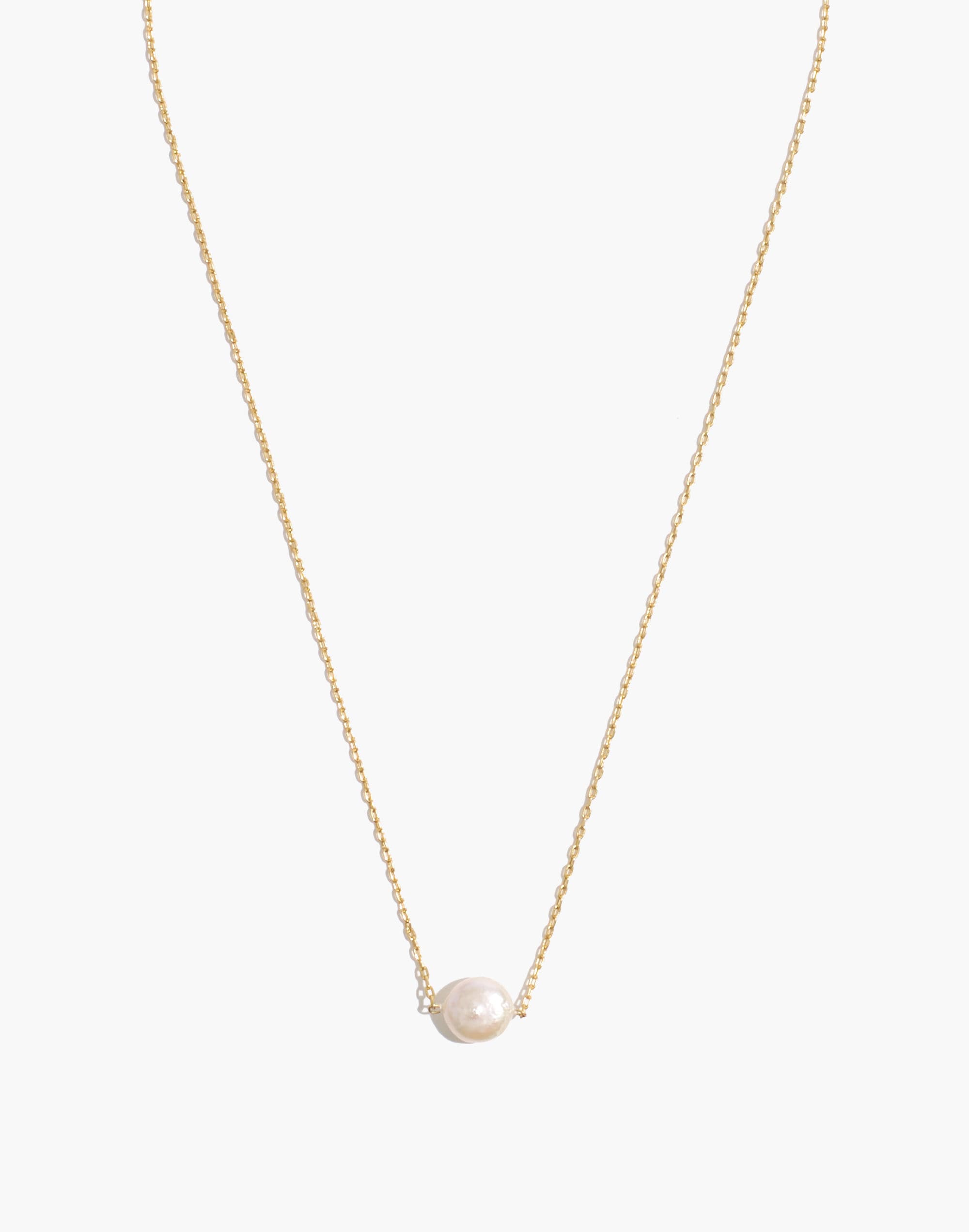 Coin Pearl Pendant Necklace