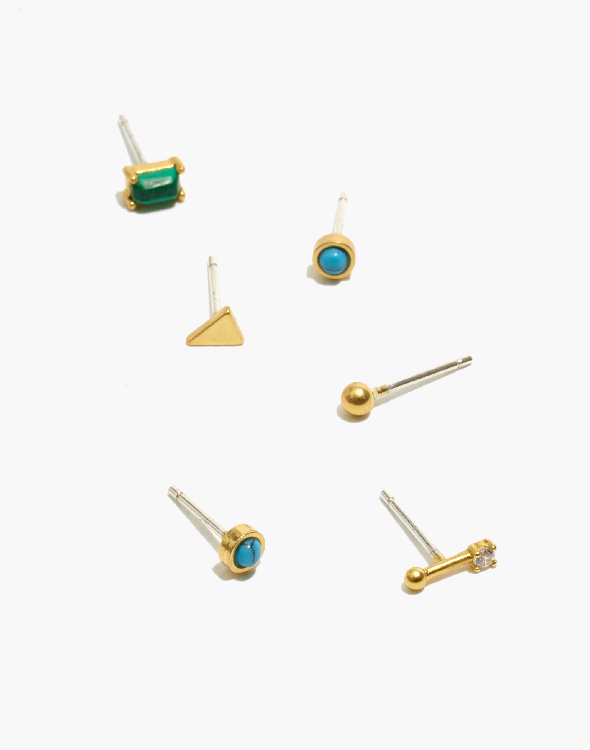 Turquoise Stud Earring Set