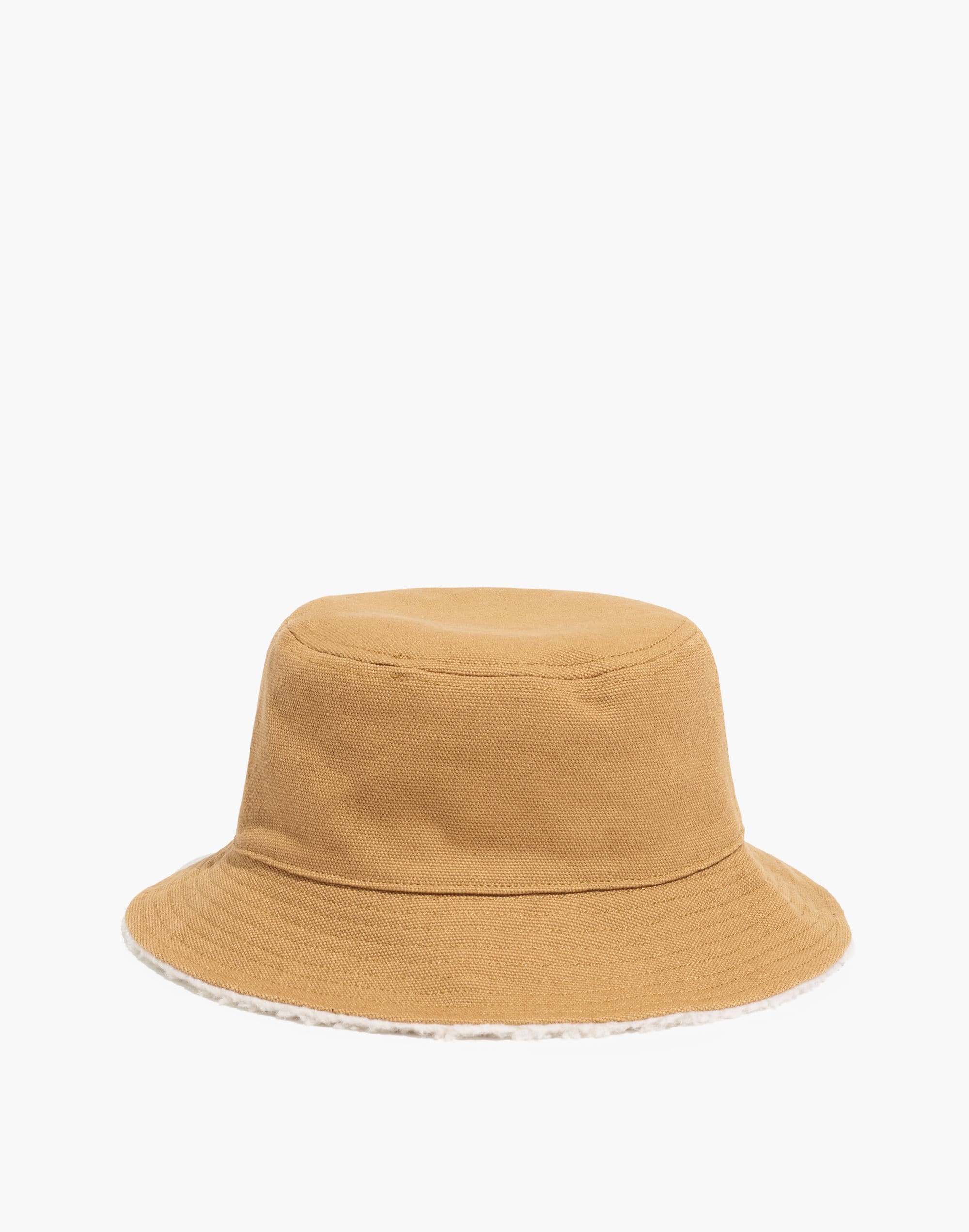 reversible sherpa bucket hat