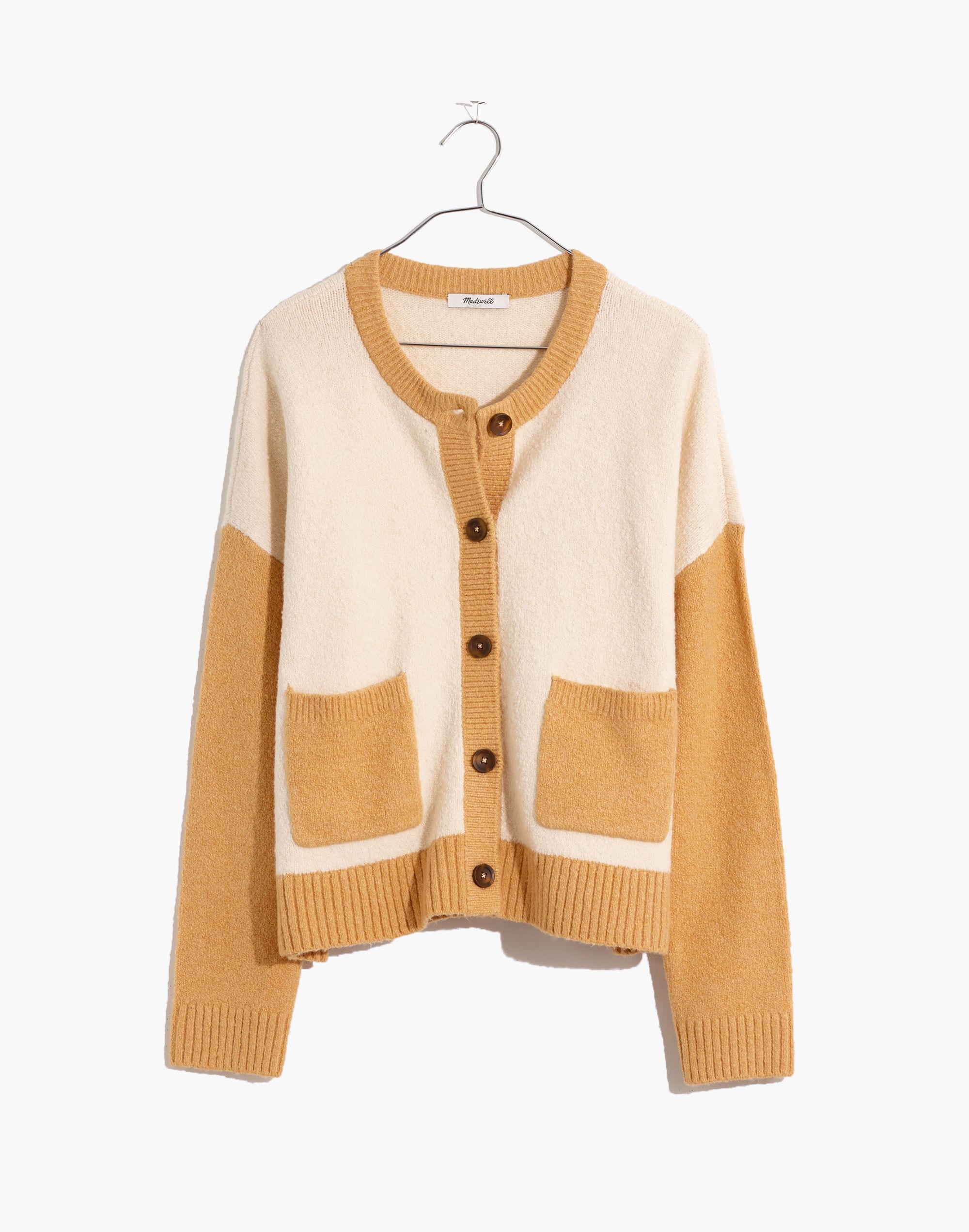 Colorblock Colburne Cardigan Sweater in Coziest Textured Yarn