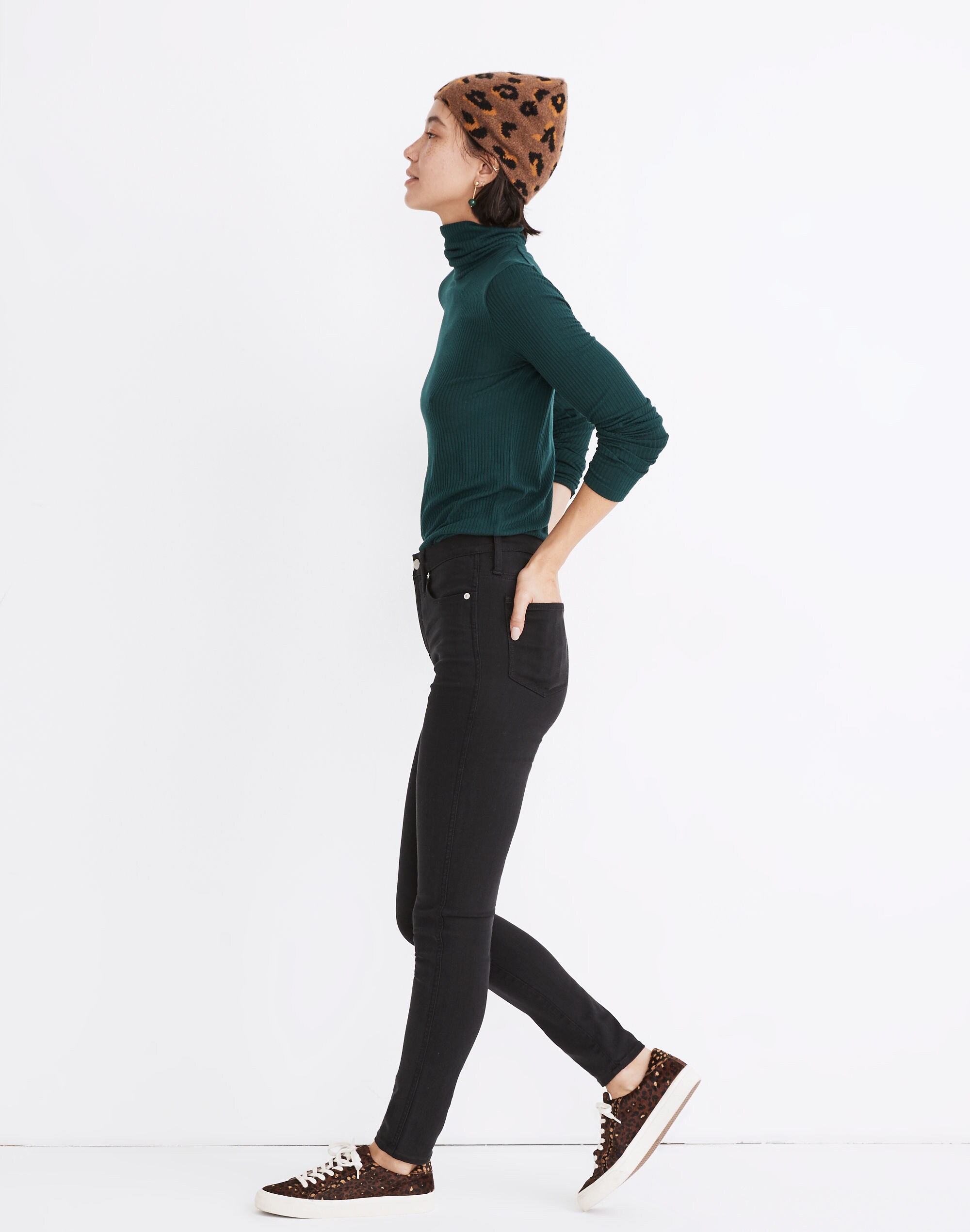 10" High-Rise Skinny Jeans in Lunar Wash: TENCEL&trade; Denim Edition