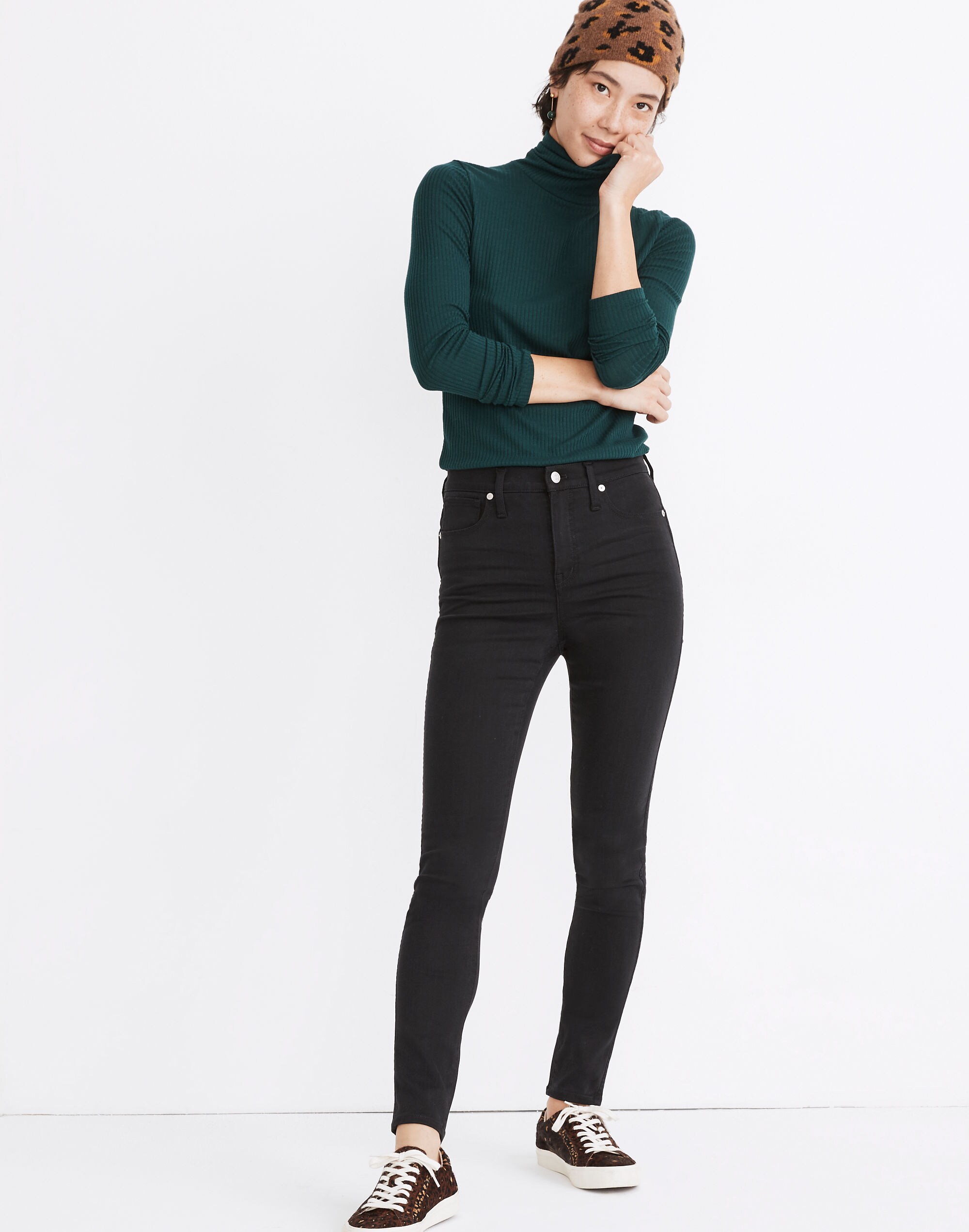 10" High-Rise Skinny Jeans in Lunar Wash: TENCEL&trade; Denim Edition