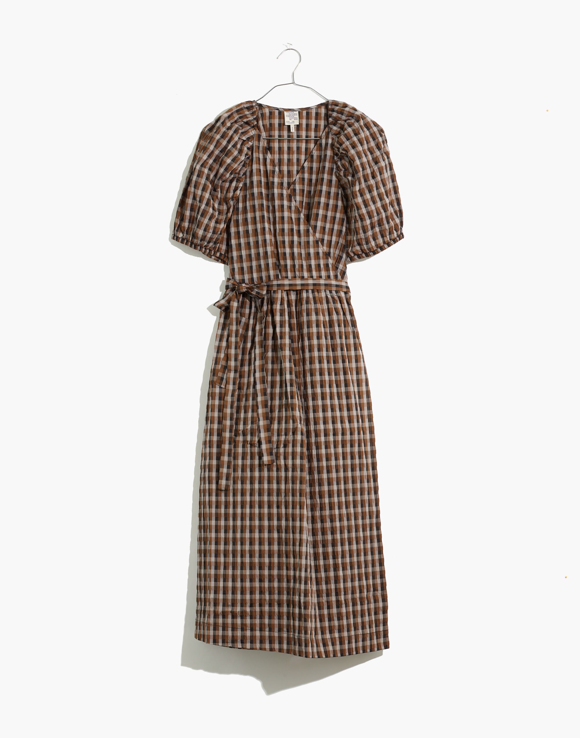 Baum und Pferdgarten Adalaine Wrap Midi Dress in Check