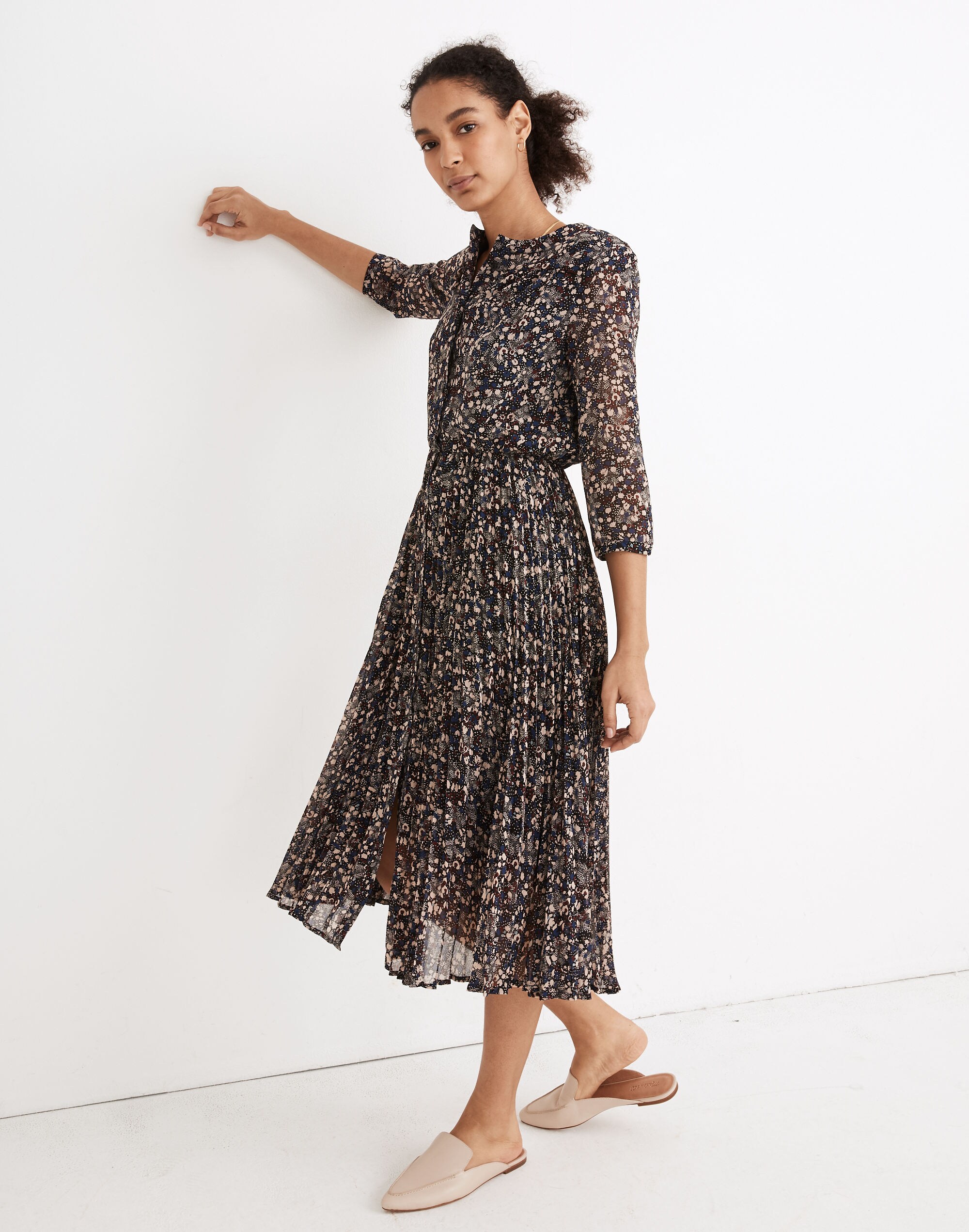 Sessùn&trade; Painterly Pleated Dress