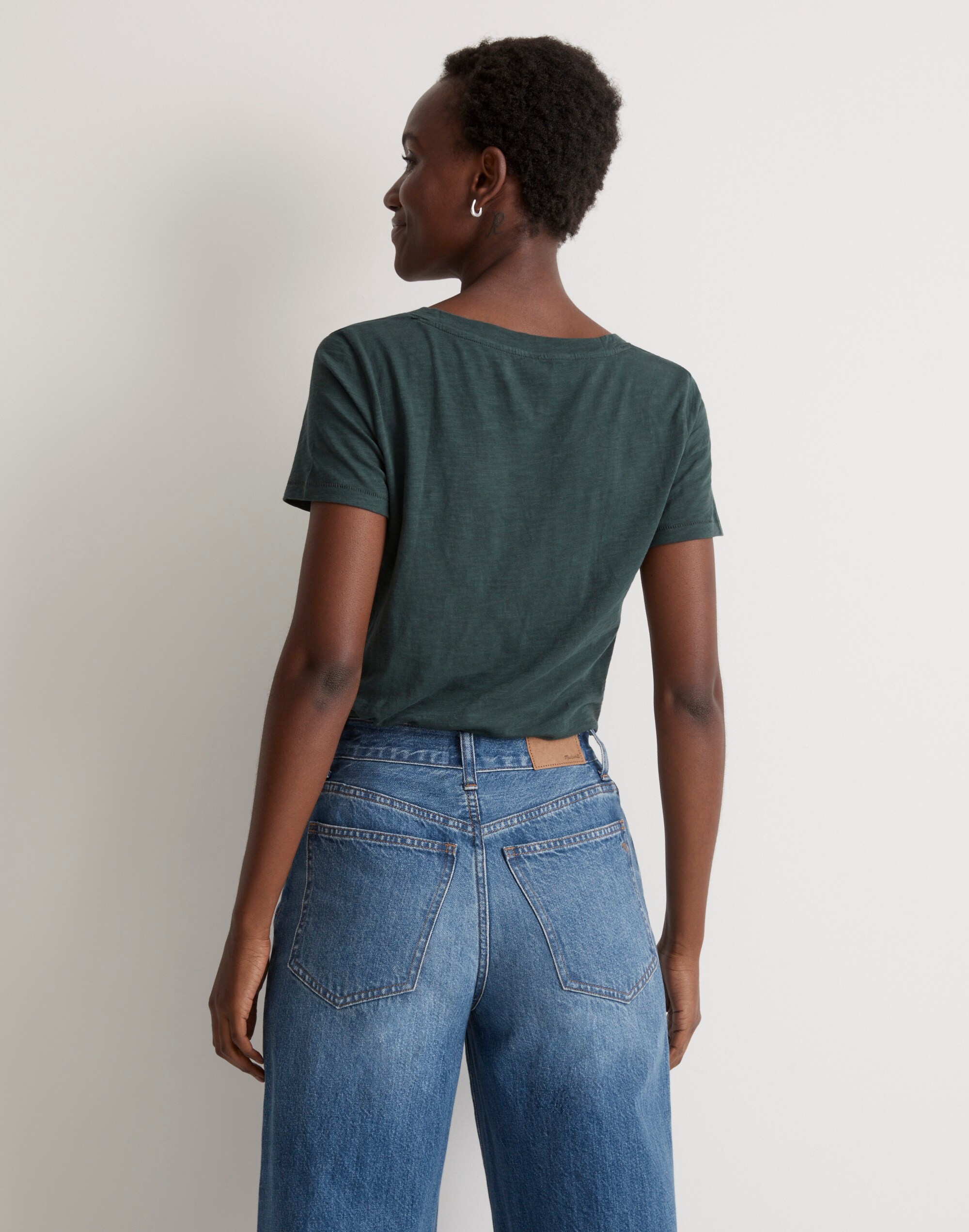 Whisper Cotton V-Neck Tee | Madewell