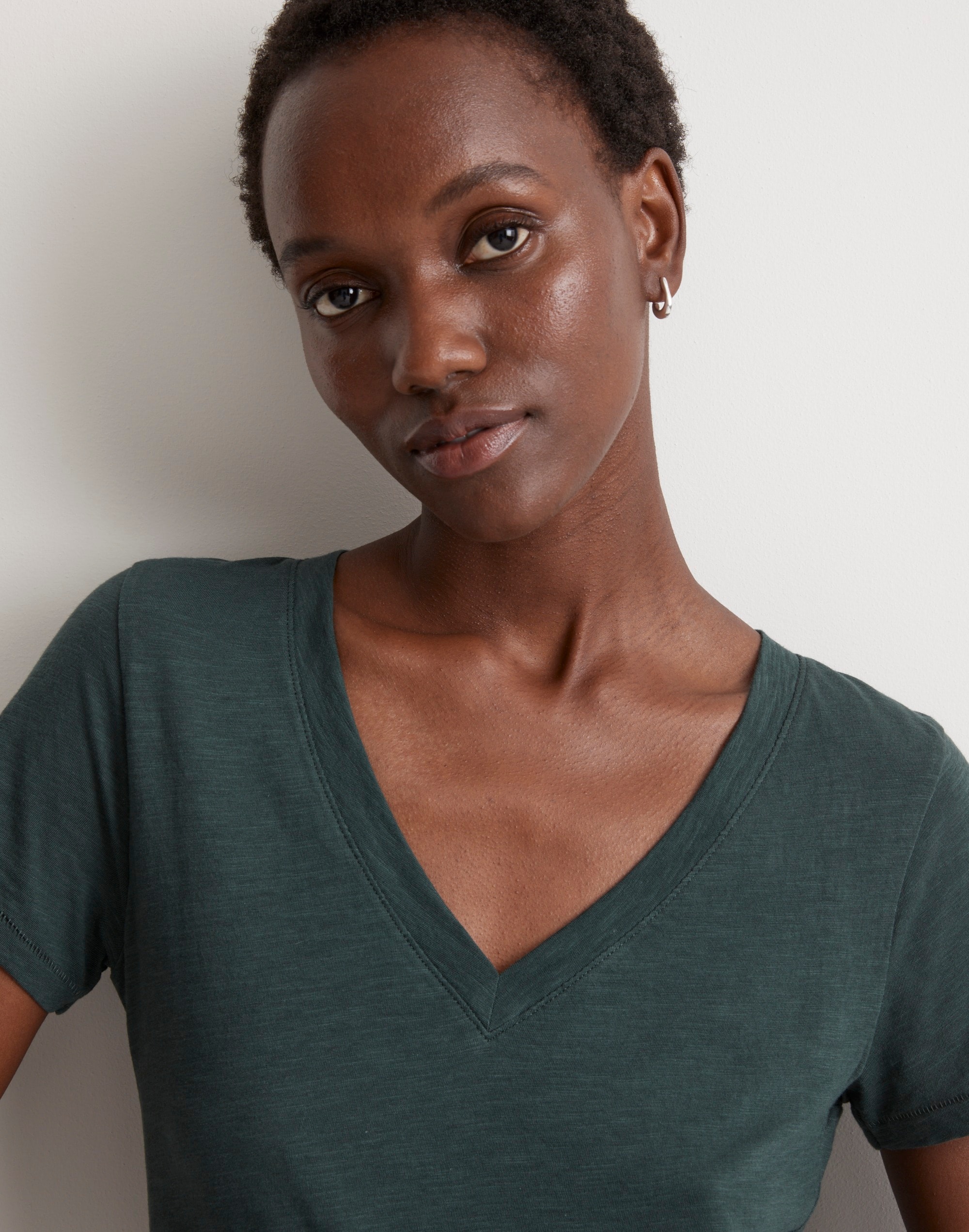 Whisper Cotton V-Neck Tee | Madewell