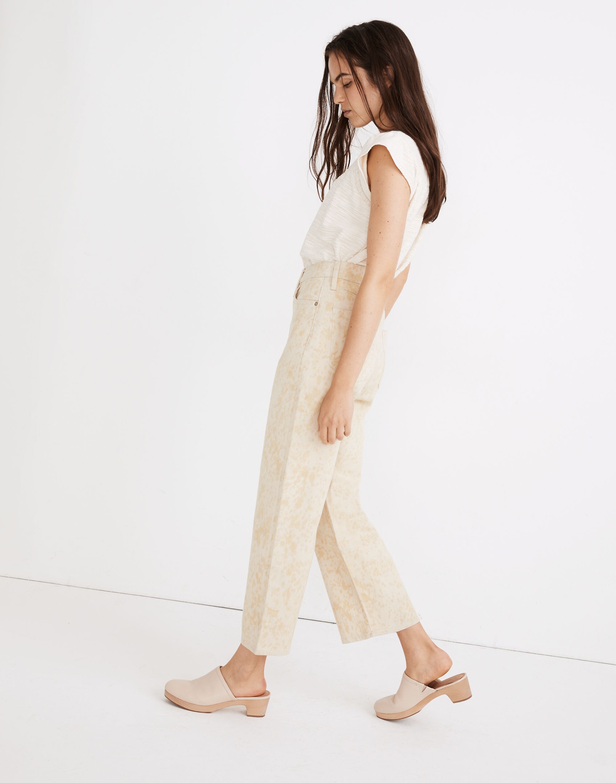 Madewell x Botanical Colors Dyed Slim Wide-Leg Jeans