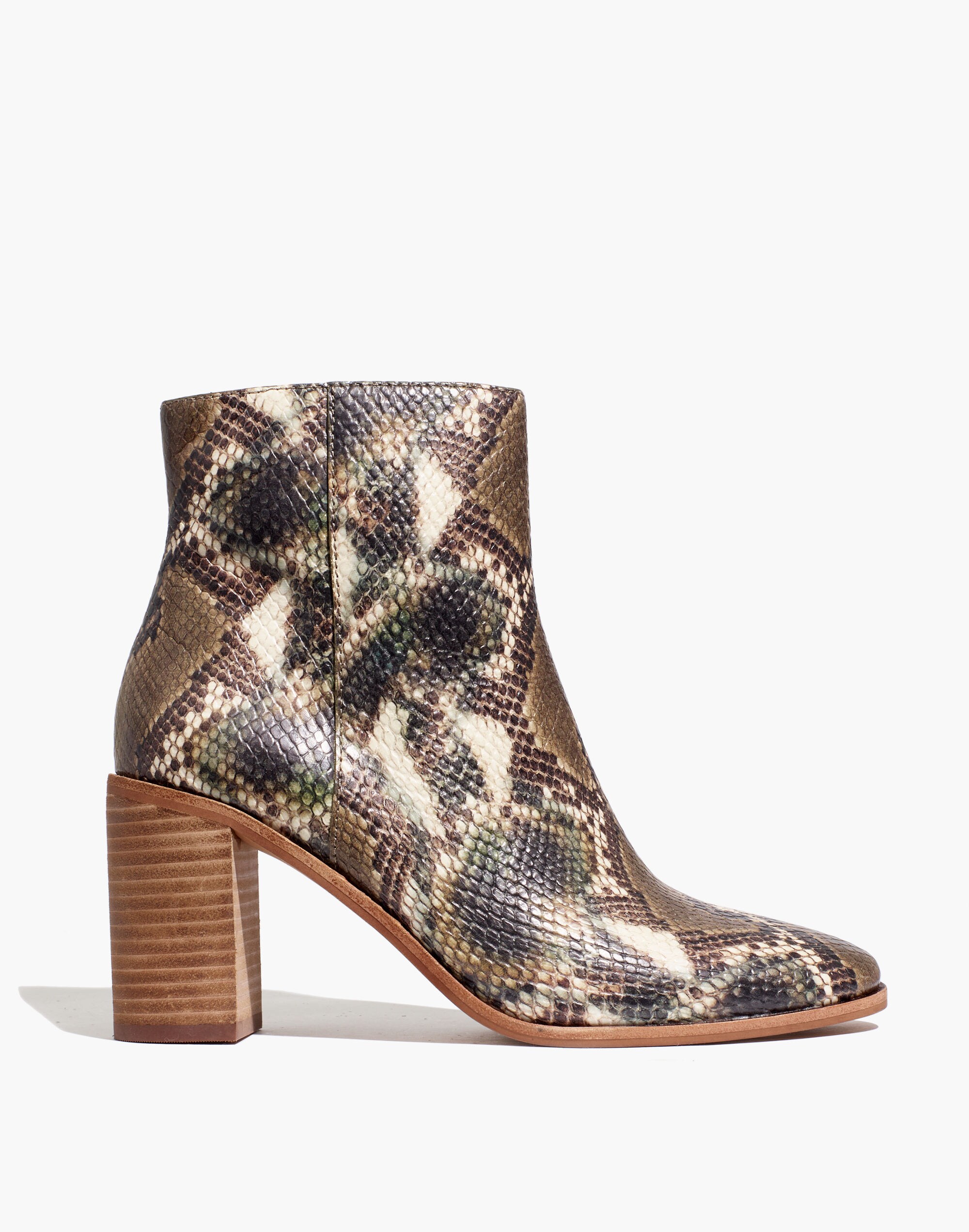 The Greer Boot in Snake Embossed Leather