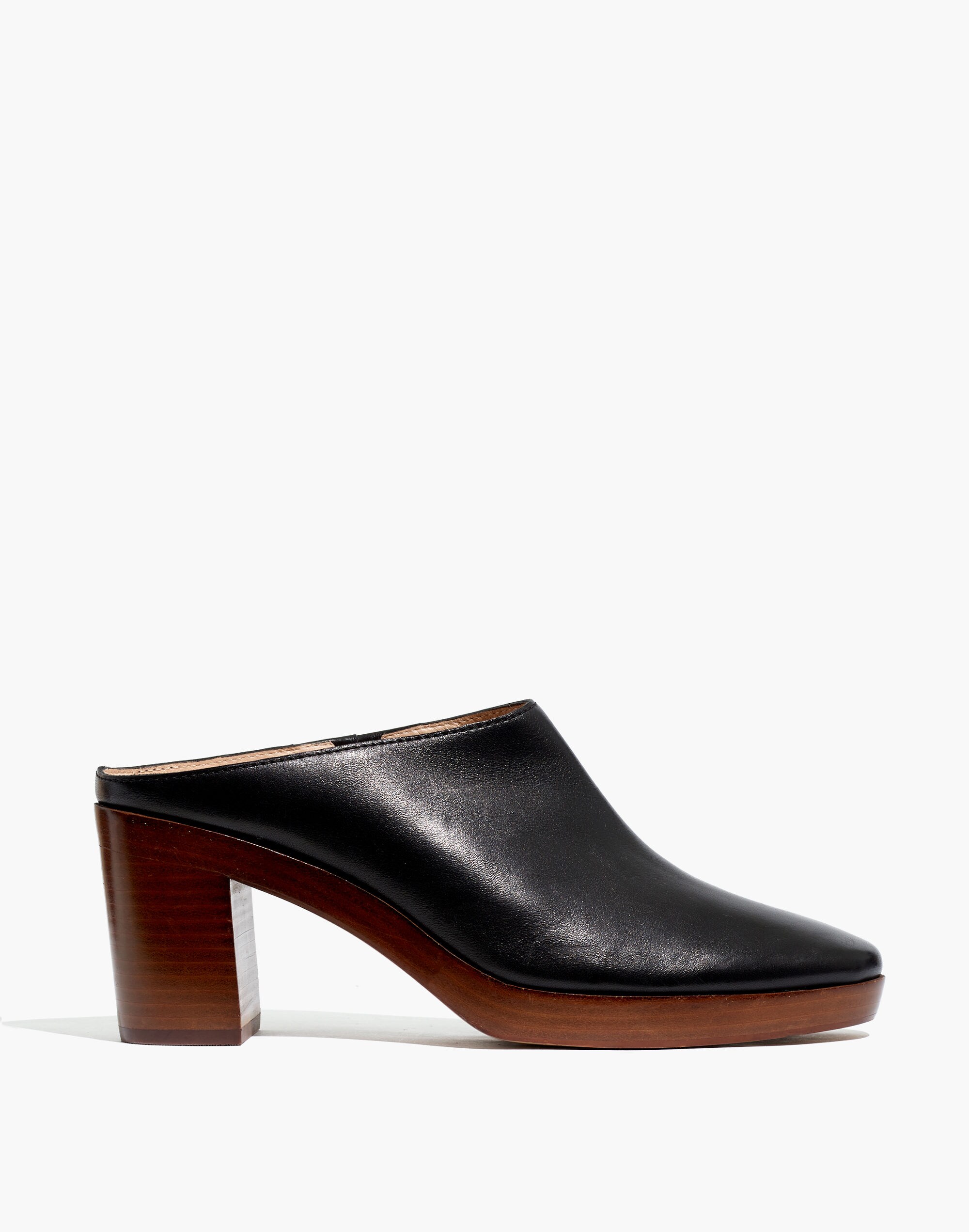 The Daisy Platform Mule in Leather