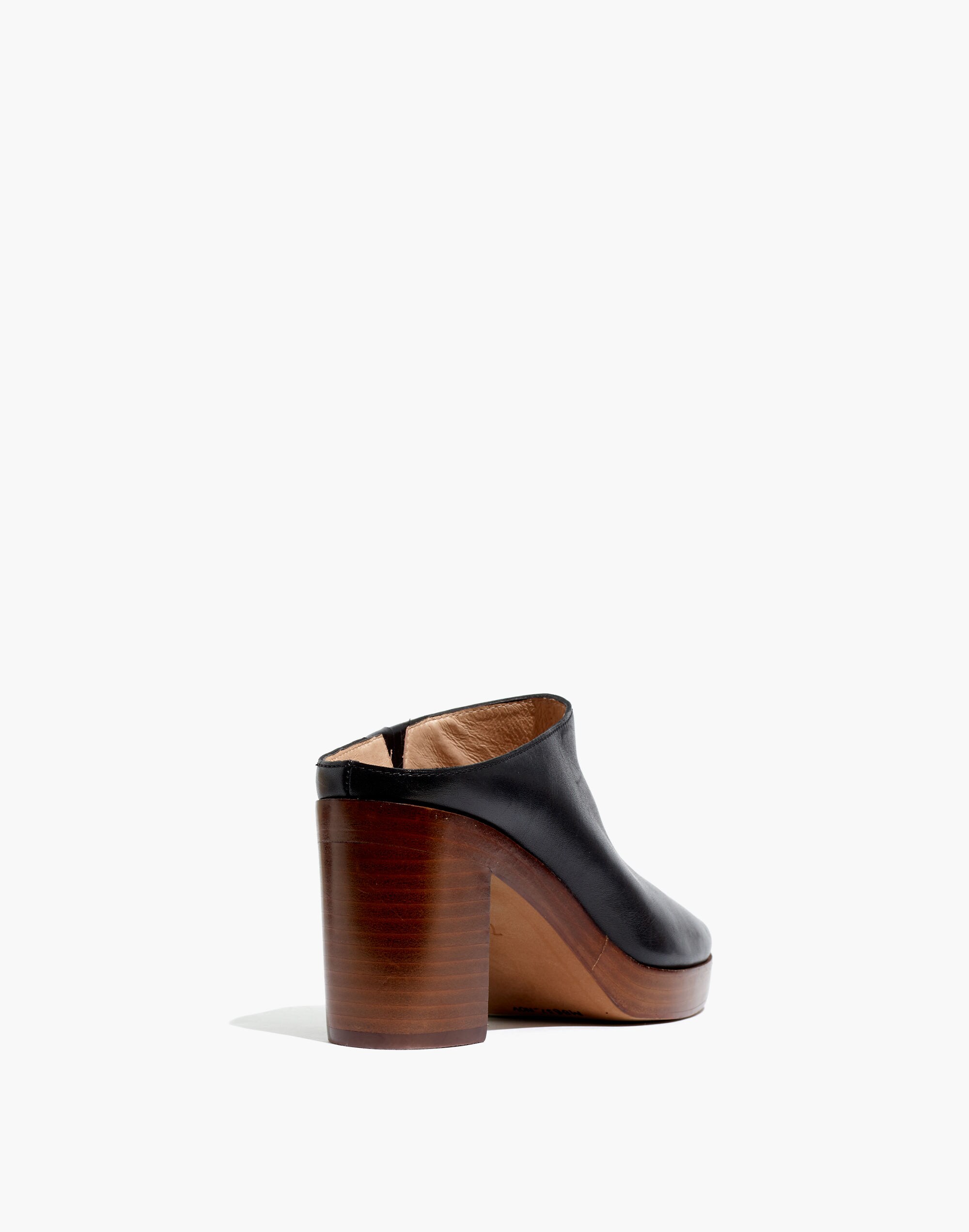 The Daisy Platform Mule in Leather