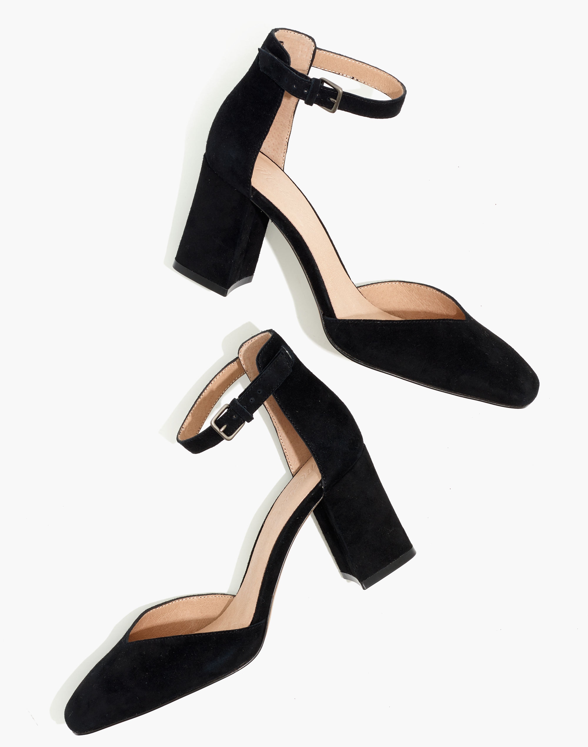 The Dove High-Heel Sandal in Suede