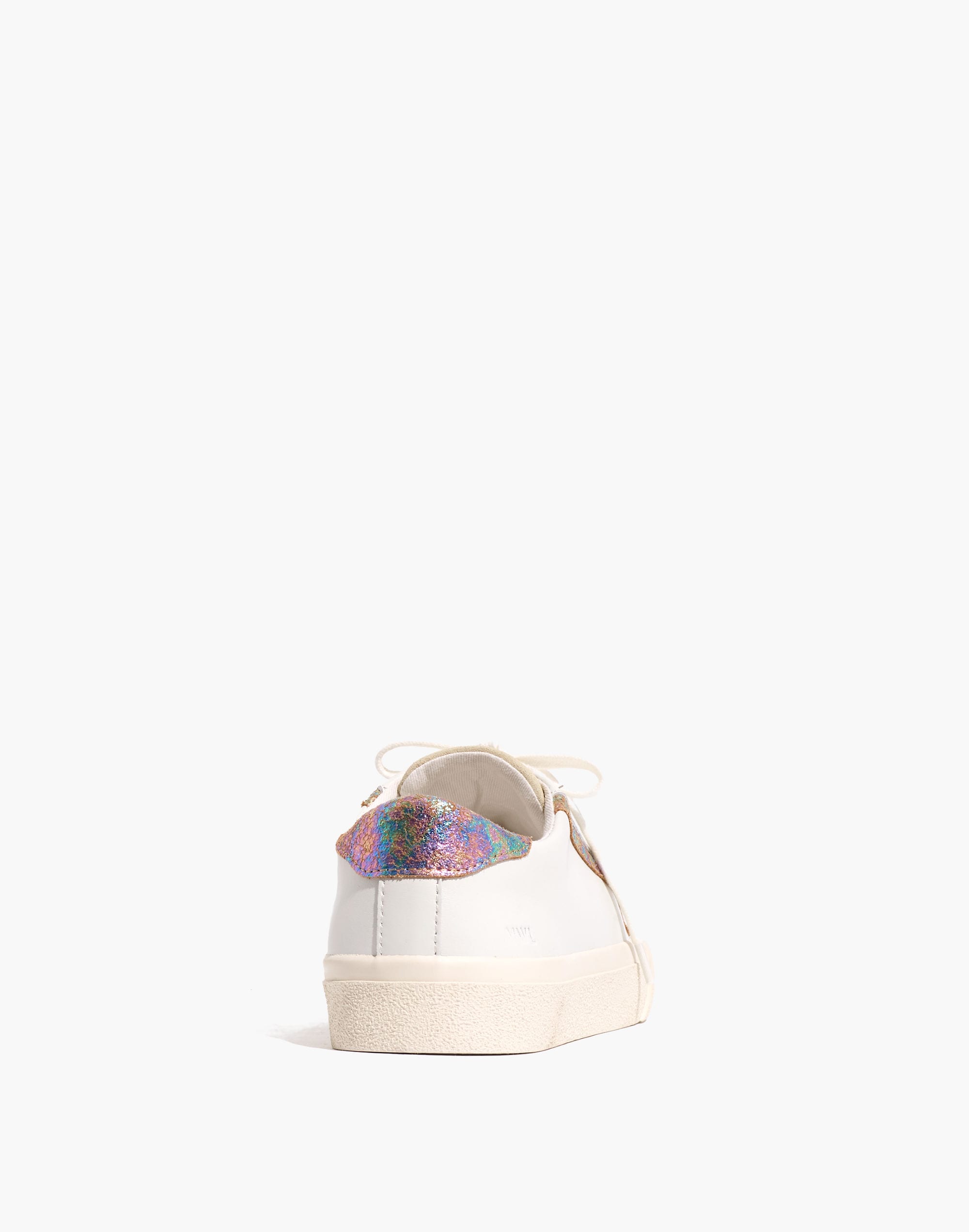 Sidewalk Low-Top Sneakers in Iridescent Leather