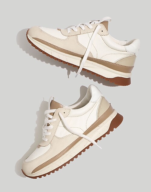 Women's Kickoff Trainer Sneakers in Leather   Madewell