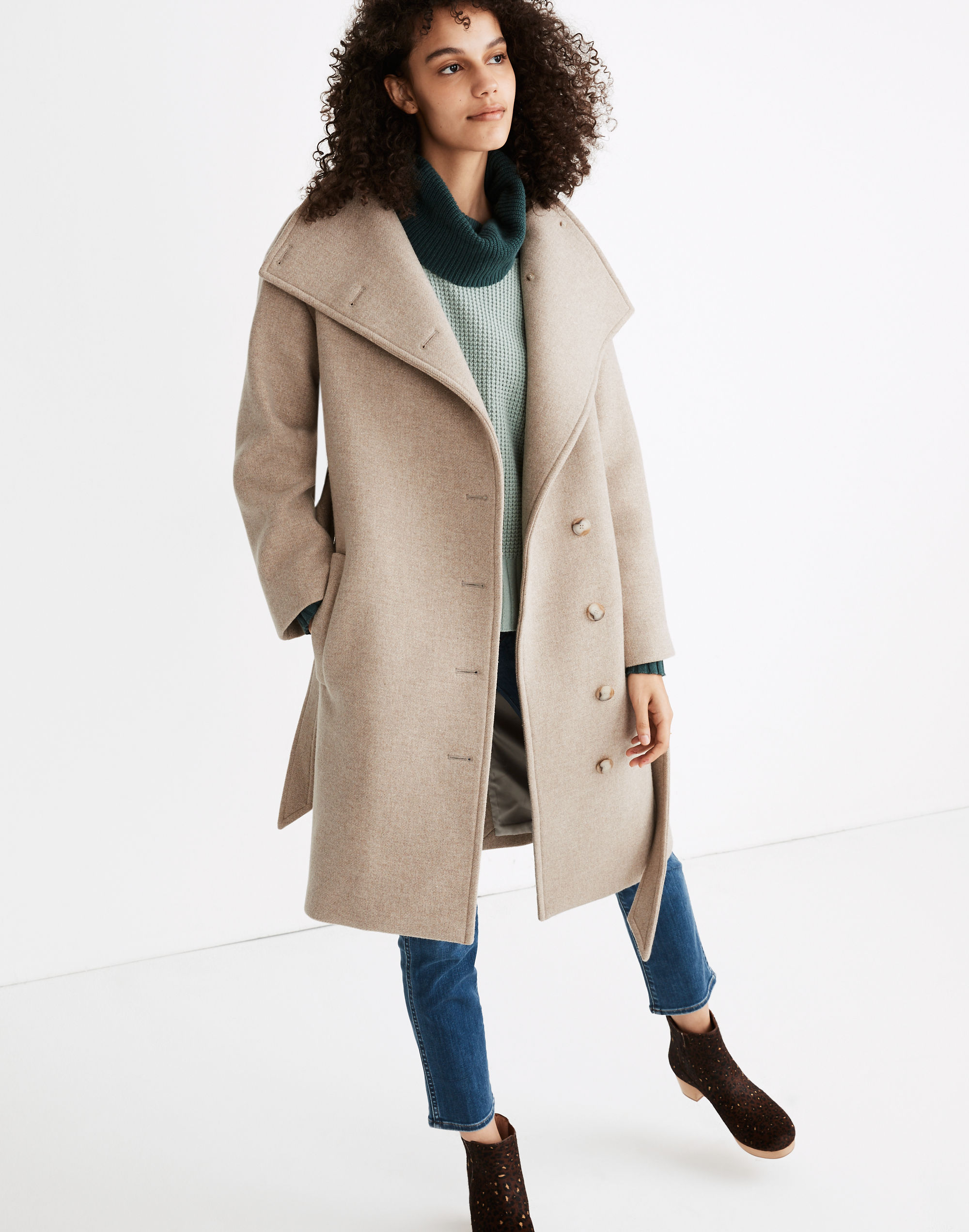 Copenhagen Belted Coat in Insuluxe Fabric