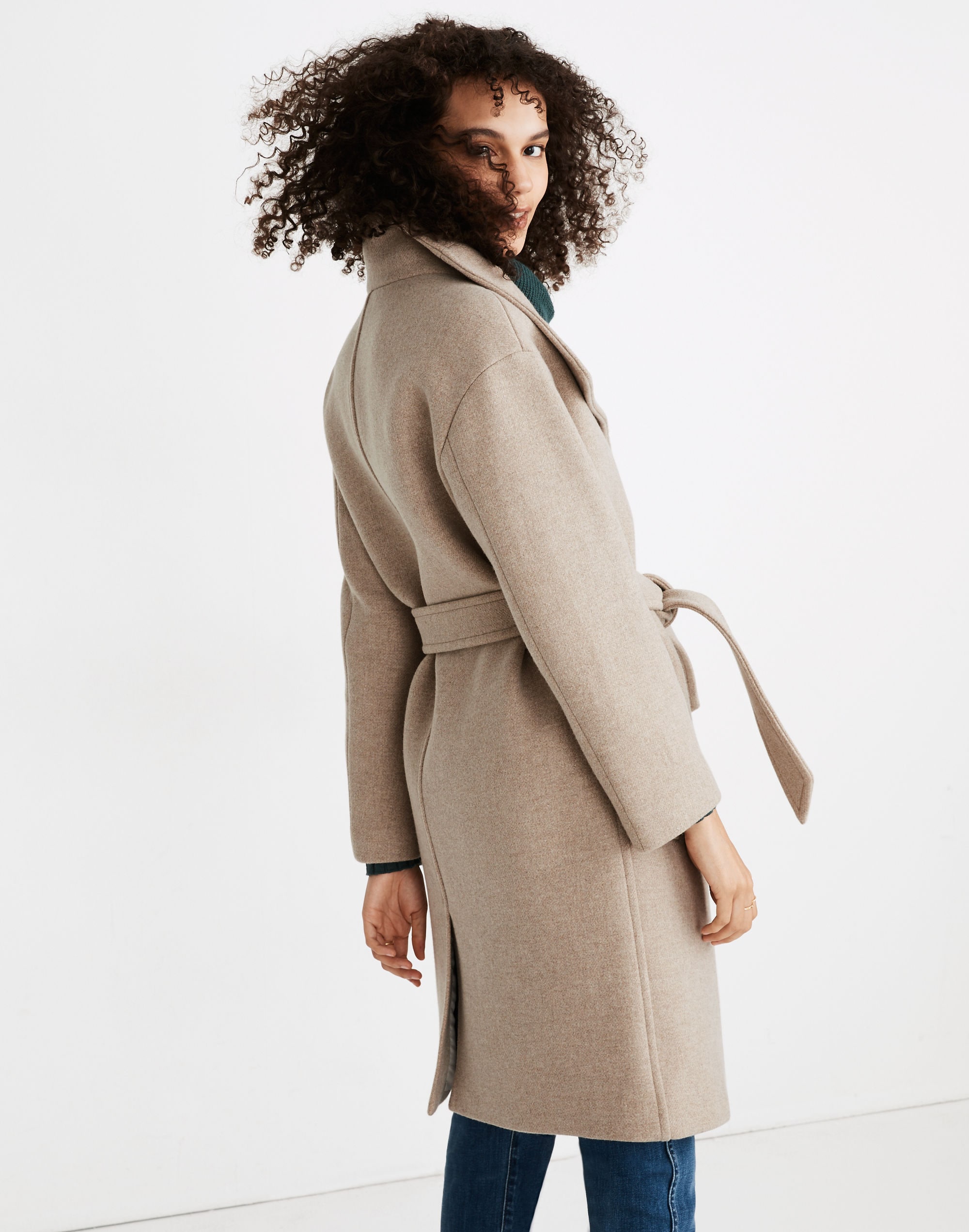Copenhagen Belted Coat in Insuluxe Fabric