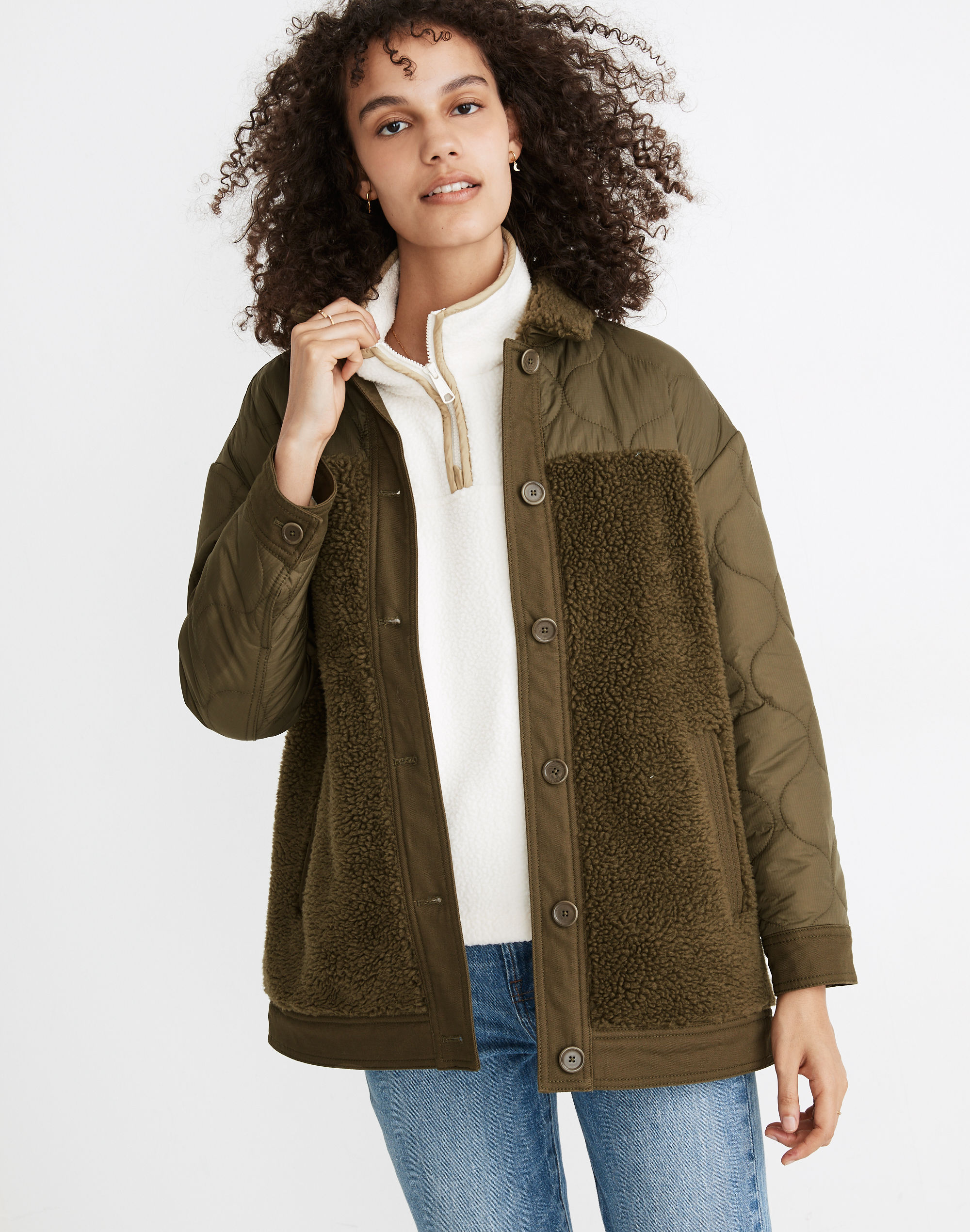 hybrid sherpa jacket