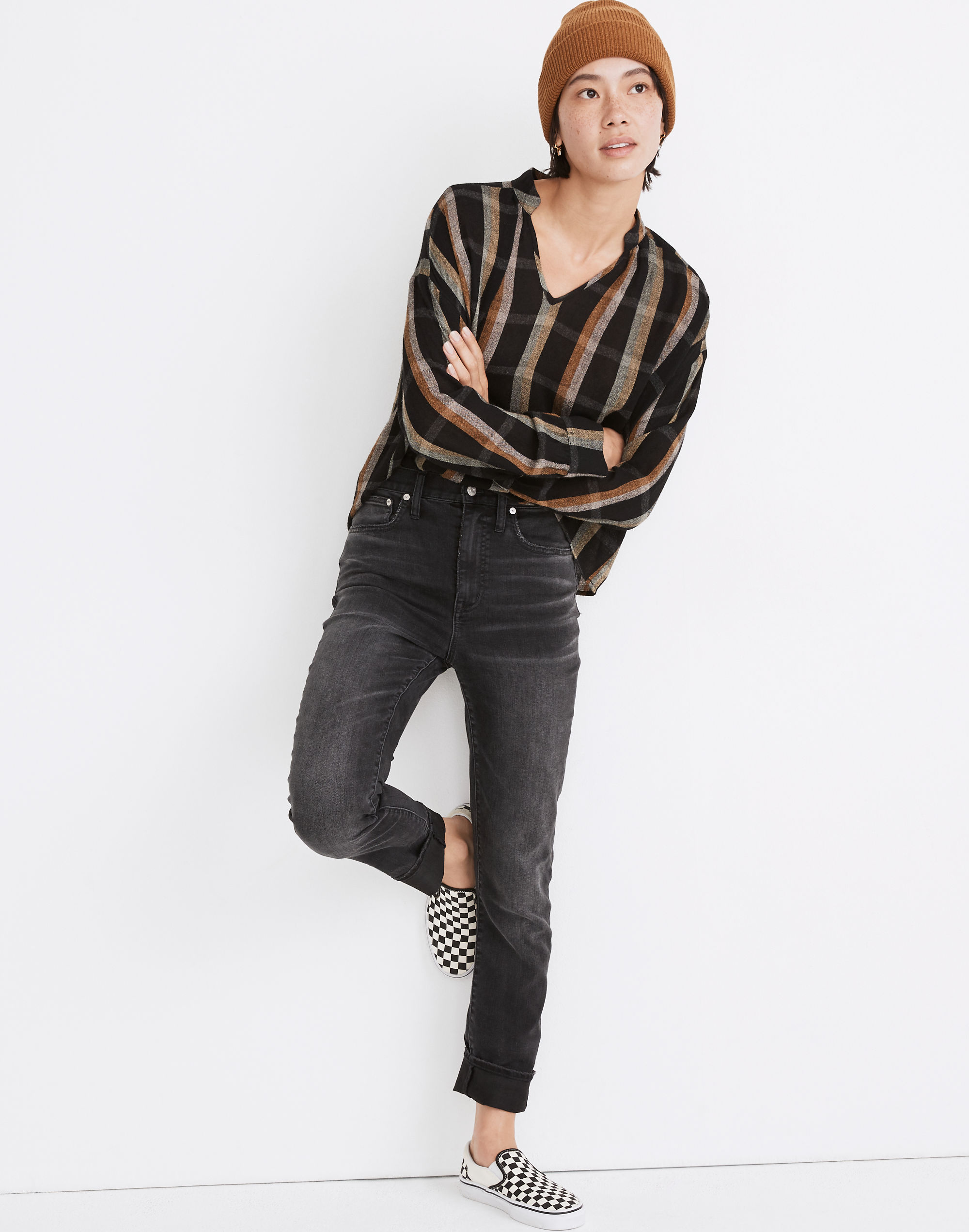 The Tall High-Rise Slim Boyjean in Allwood Wash