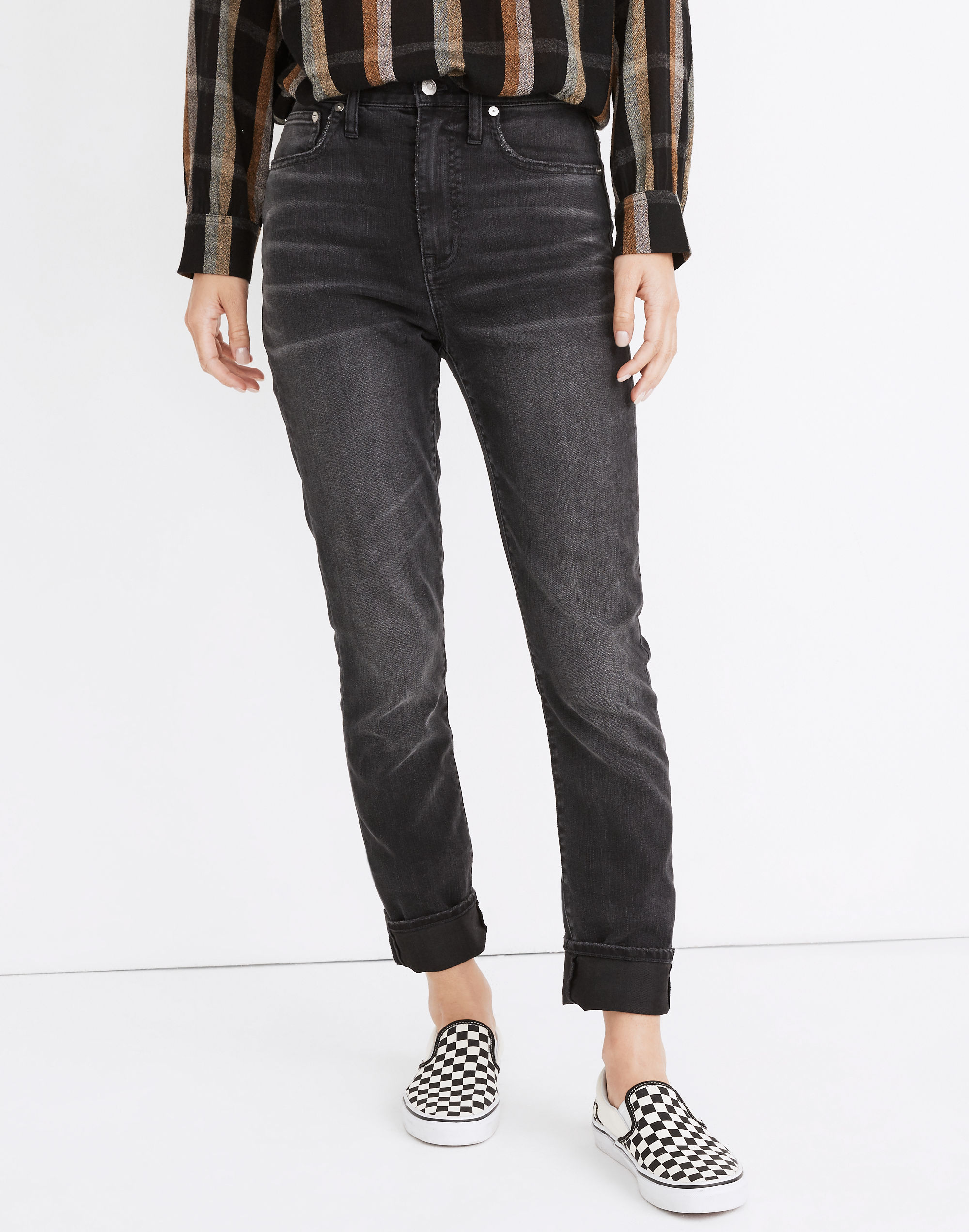 The High-Rise Slim Boyjean in Allwood Wash