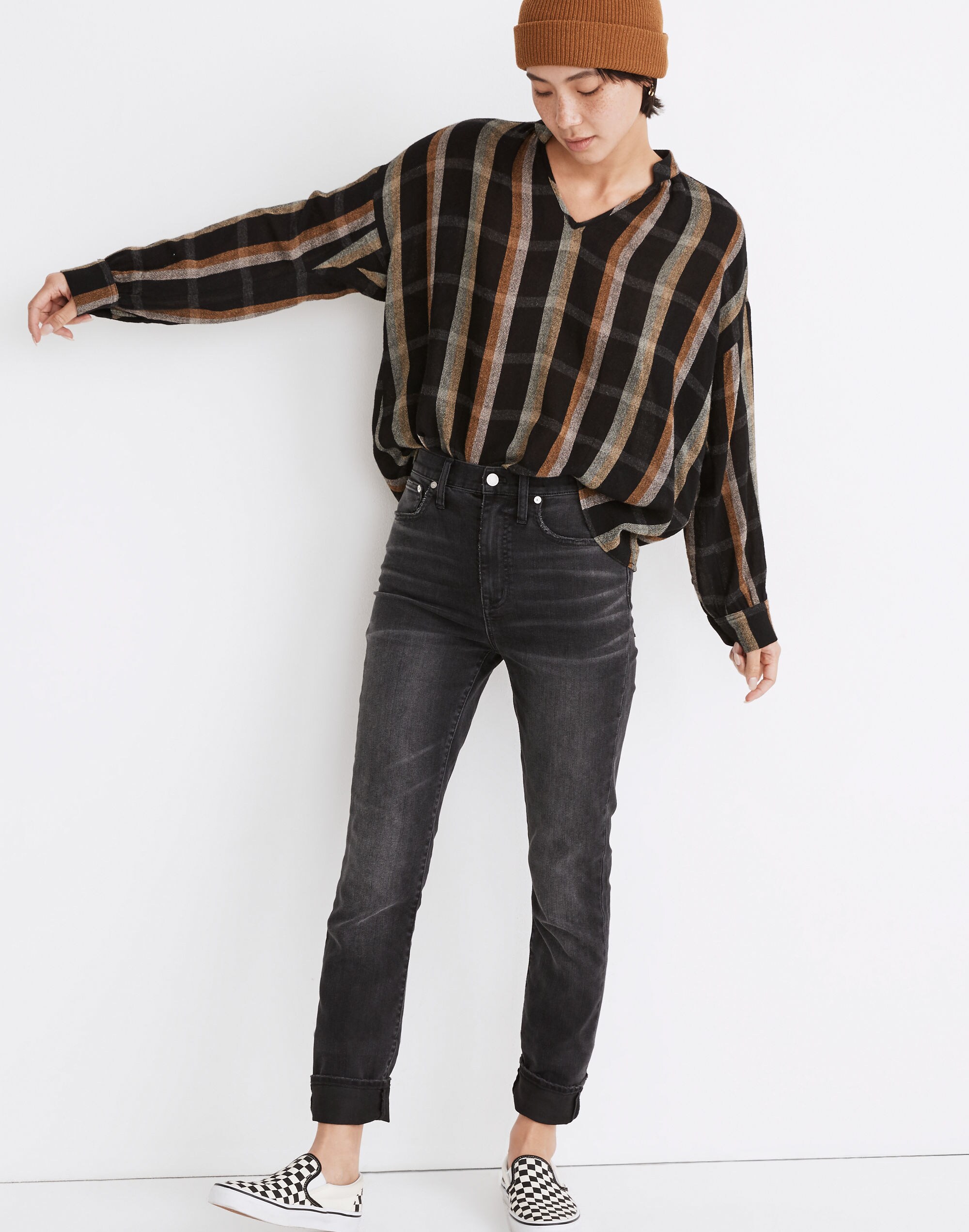 The High-Rise Slim Boyjean in Allwood Wash