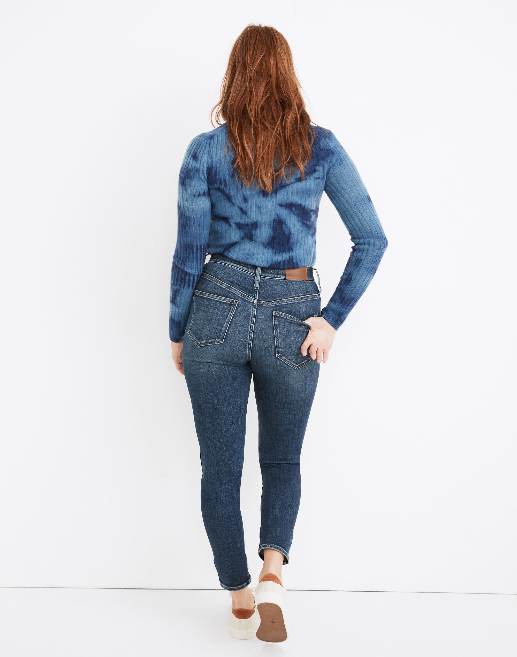 Petite Curvy High-Rise Skinny Jeans in Cordell Wash: Heatrich Denim Edition