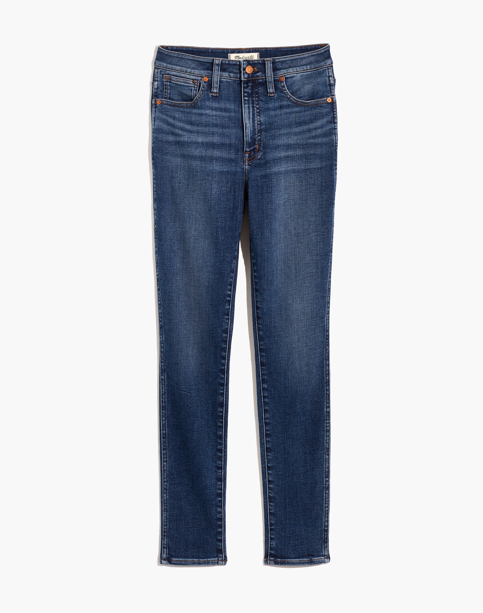 Petite Curvy High-Rise Skinny Jeans in Cordell Wash: Heatrich Denim Edition