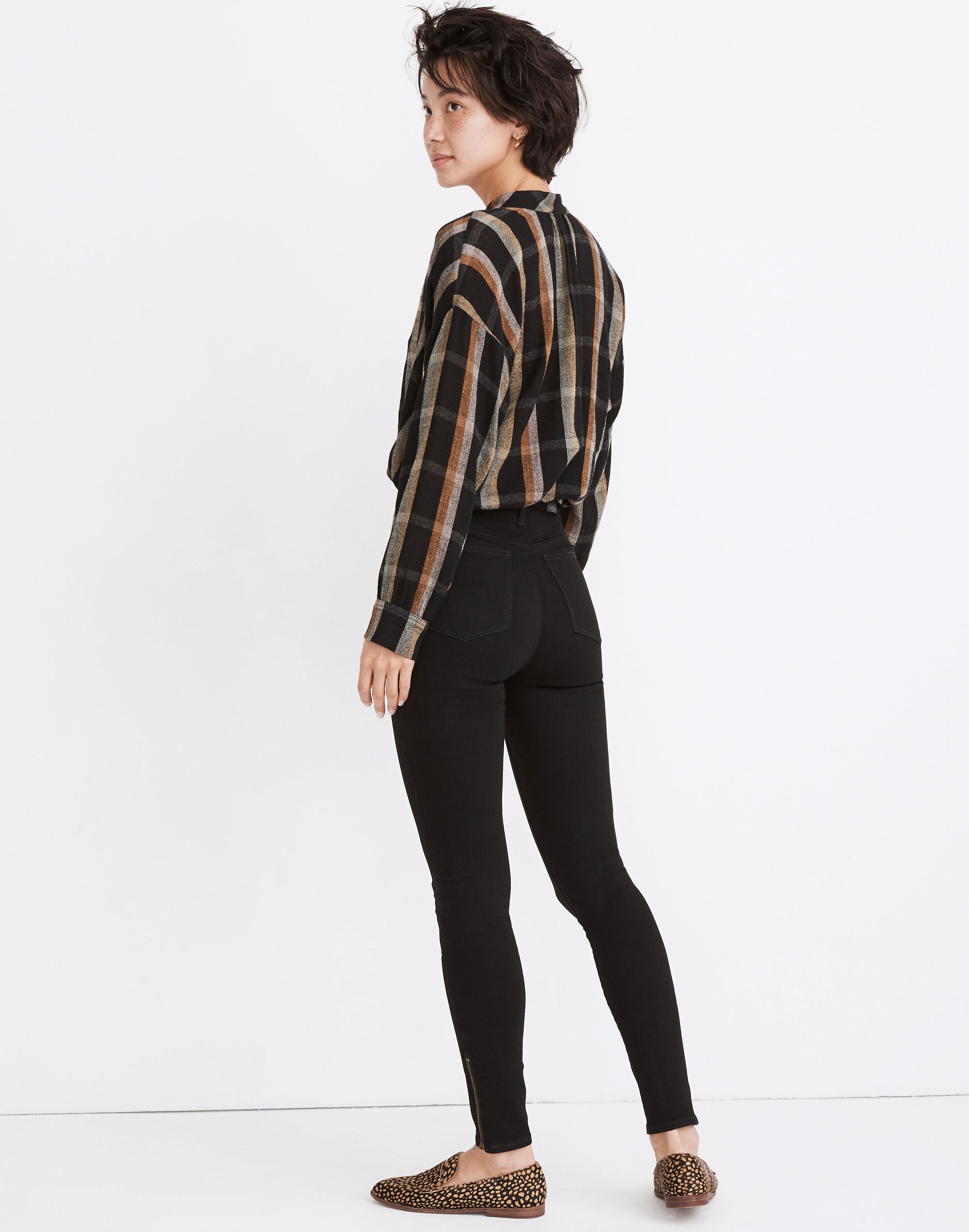 11" High-Rise Roadtripper Jeans: Ankle-Zip Edition