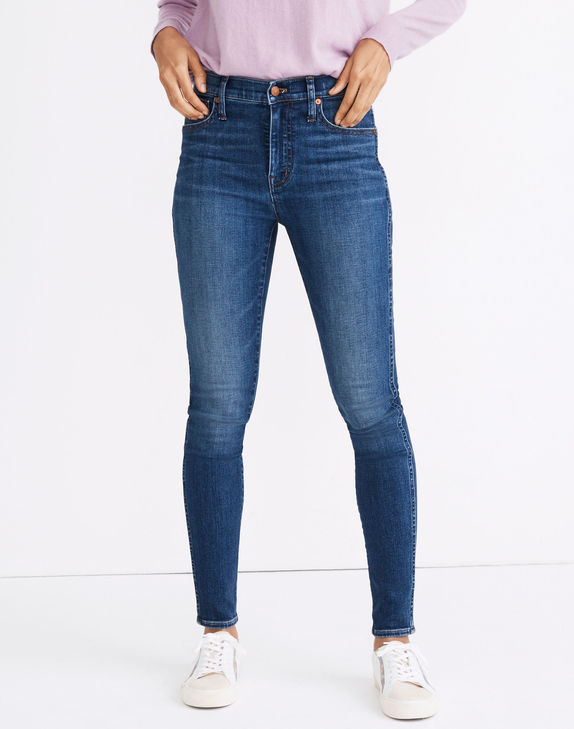 10" High-Rise Skinny Jeans in Bradshaw Wash