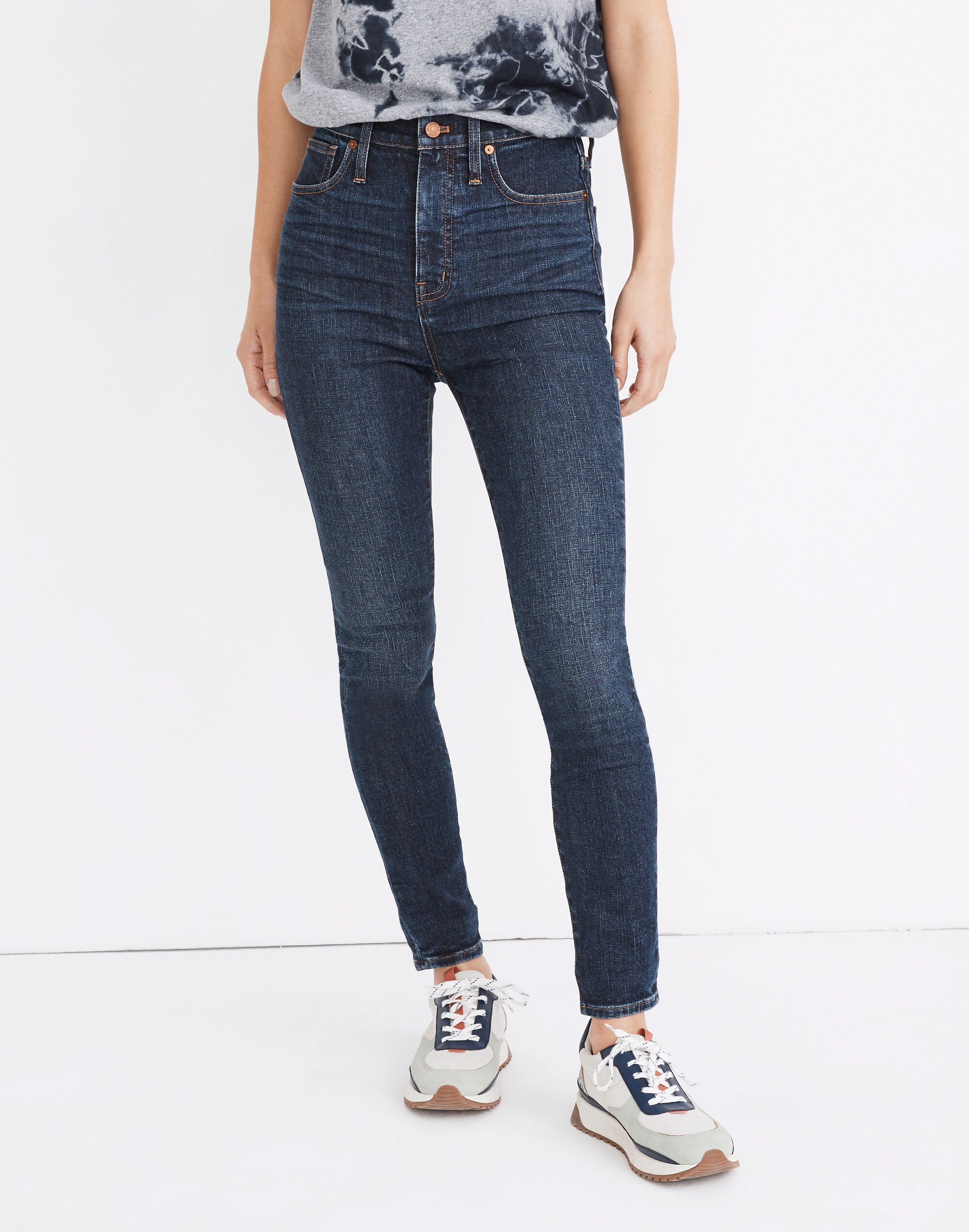 11" High-Rise Skinny Jeans in Birchfield Wash