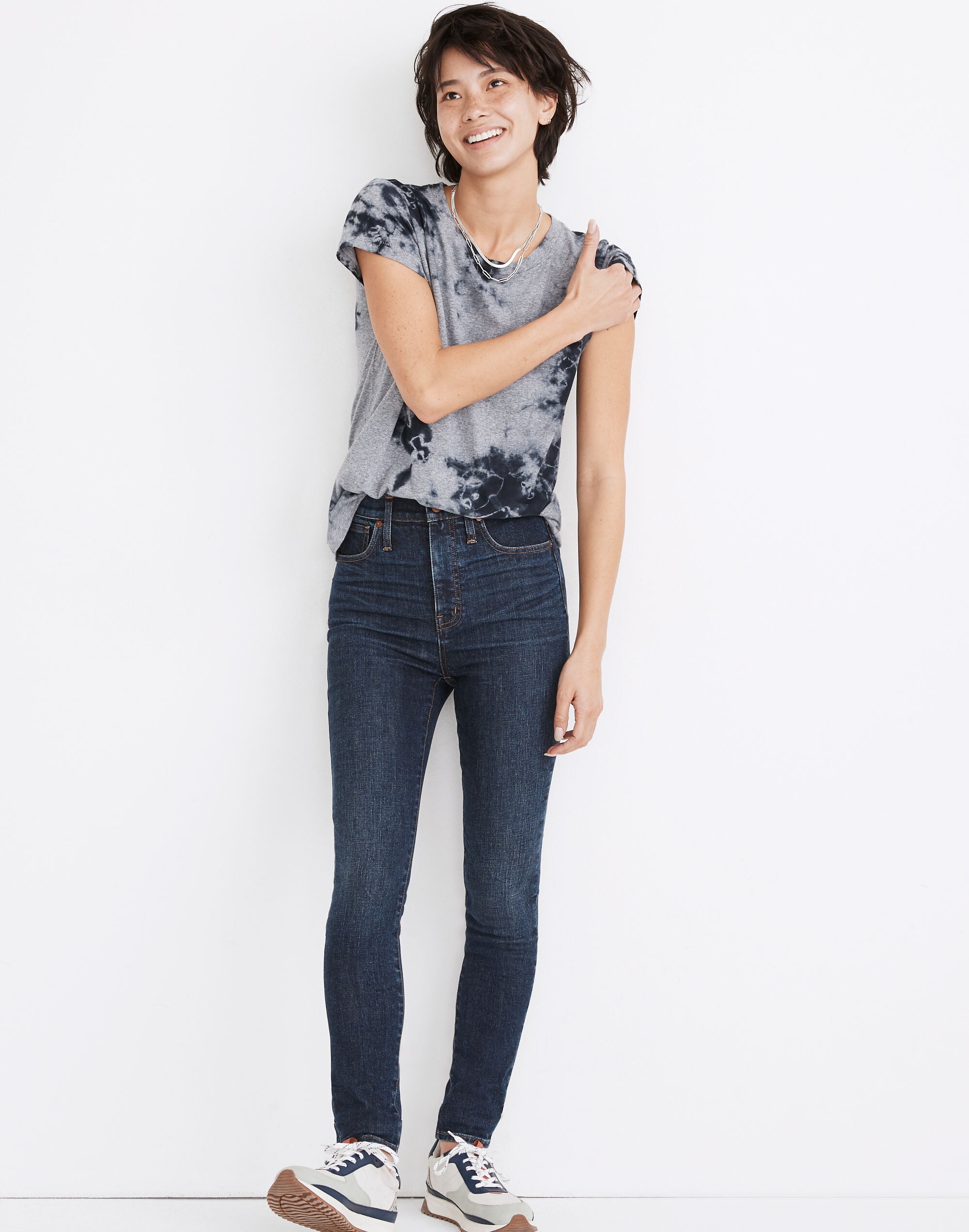 11" High-Rise Skinny Jeans in Birchfield Wash