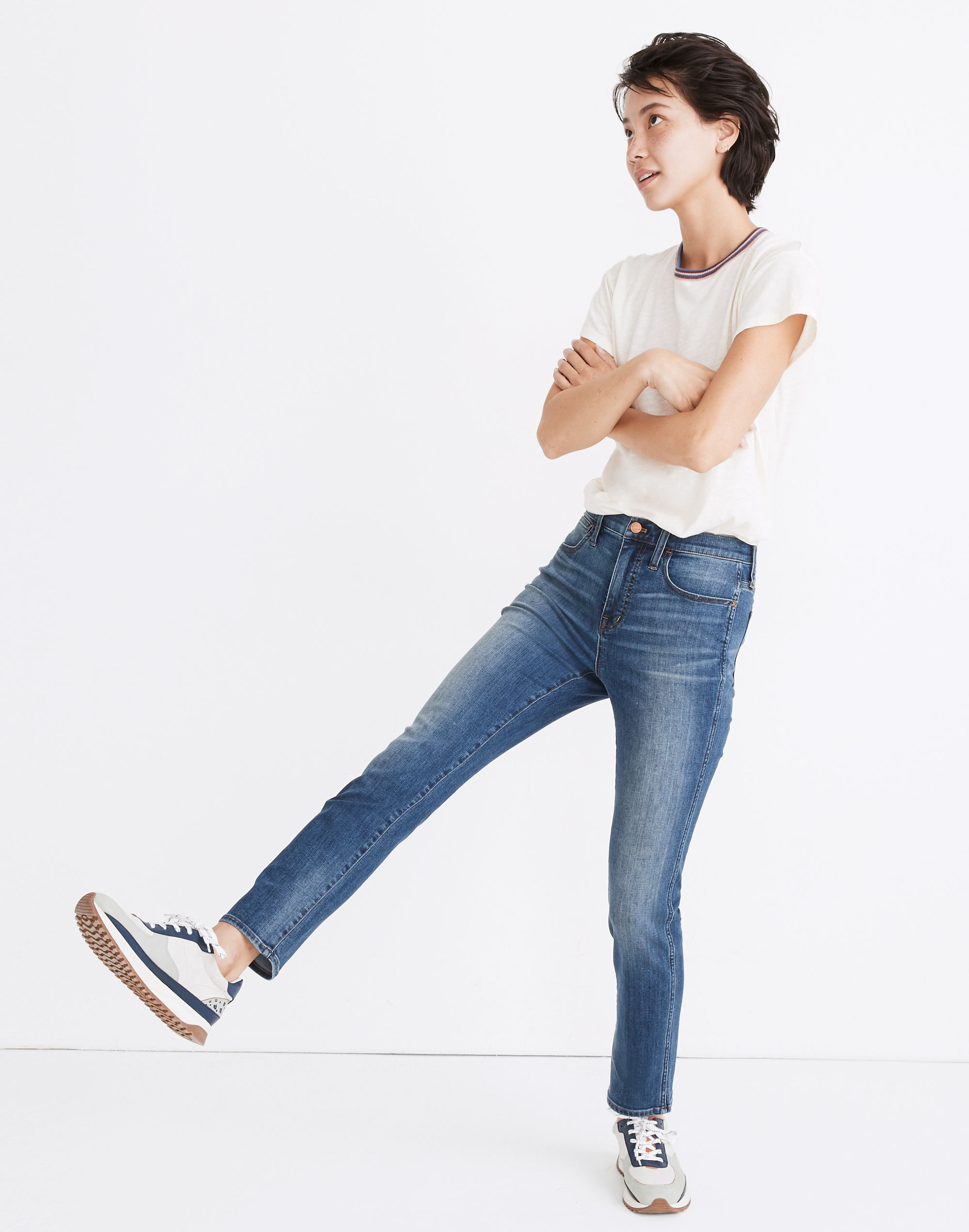 Petite Roadtripper Stovepipe Jeans in Randie Wash