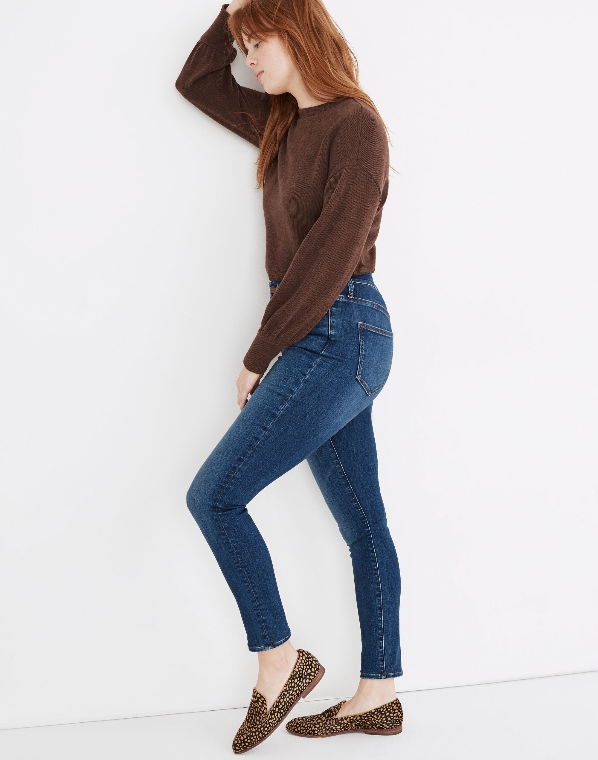Tall Curvy High-Rise Skinny Jeans in Bradshaw Wash