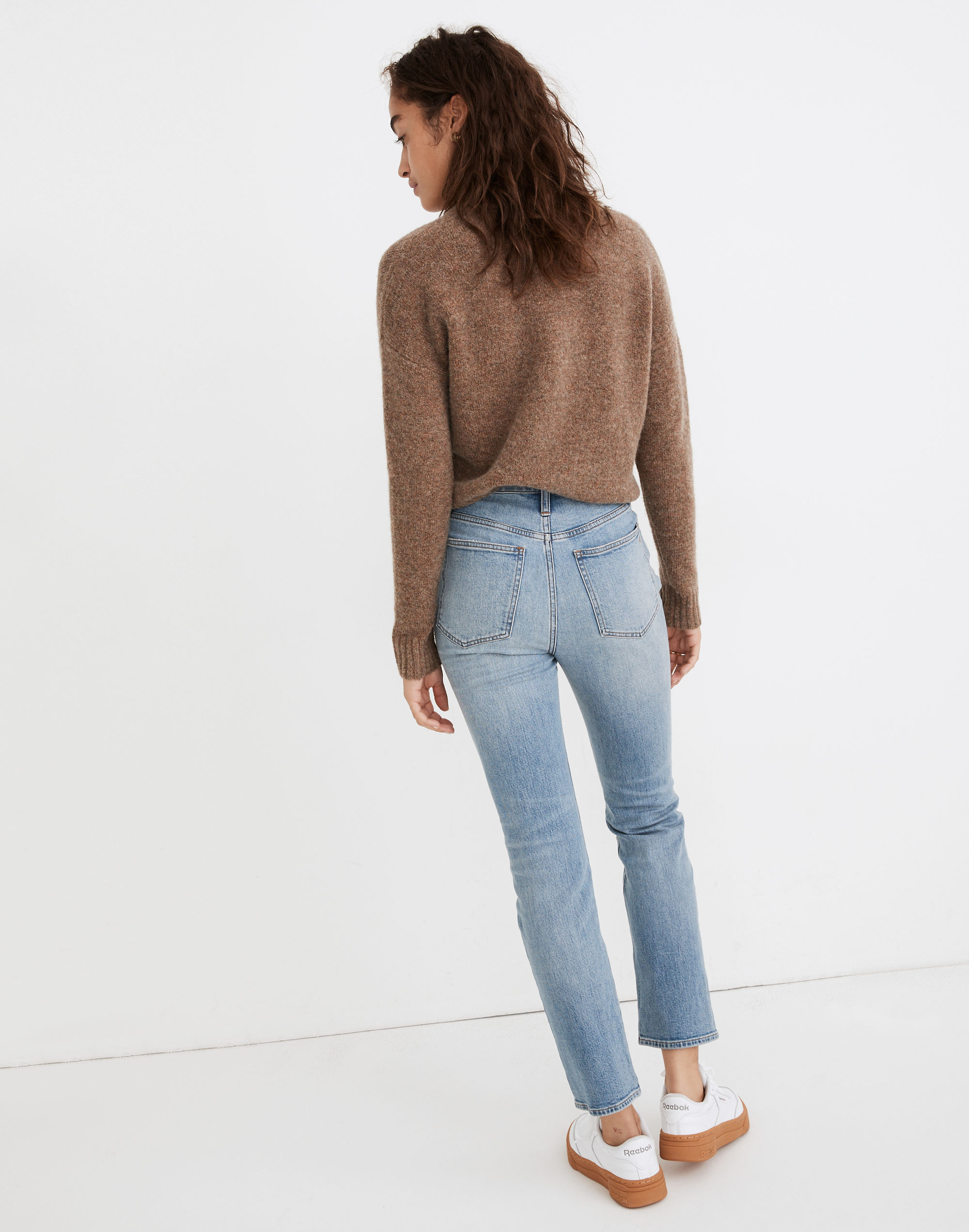 Slim Demi-Boot Jeans in Denis Wash